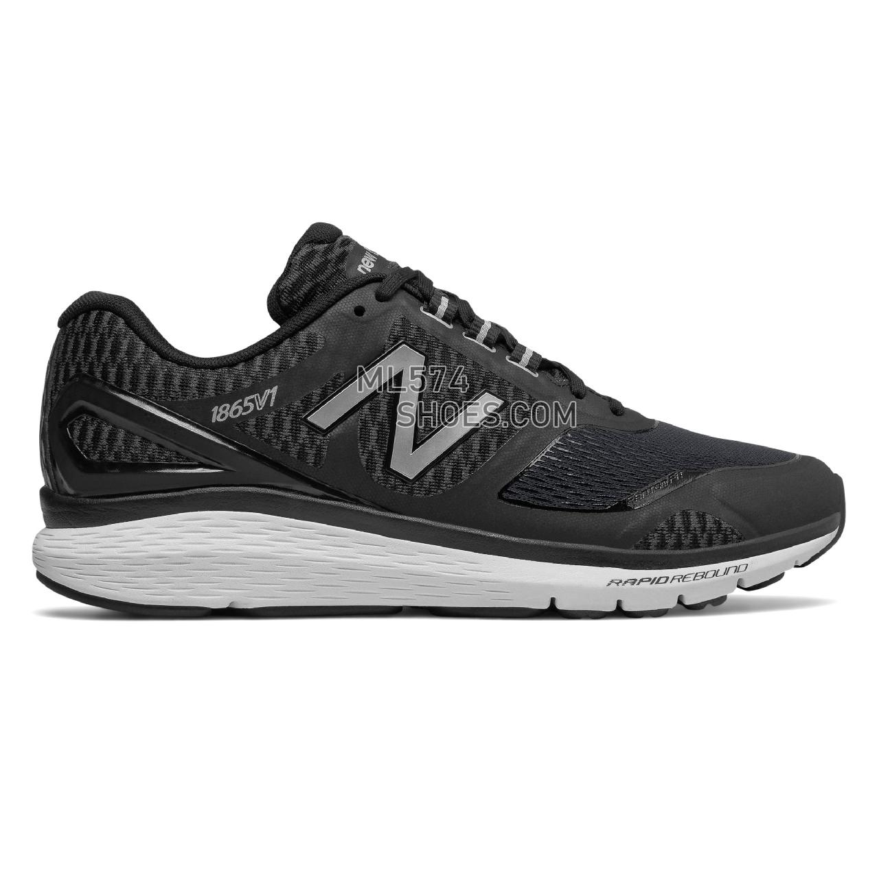 New Balance 1865 - Men's 1865 - Walking Black with Silver - MW1865BS