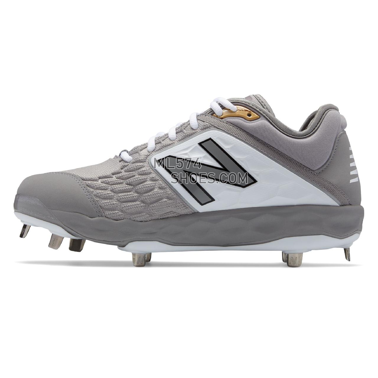 New Balance Fresh Foam 3000v4 Metal - Men's 3000 - Baseball Grey with White - L3000GW4