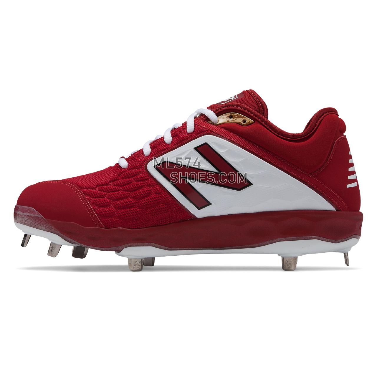 New Balance Fresh Foam 3000v4 Metal - Men's 3000 - Baseball Maroon with White - L3000MW4