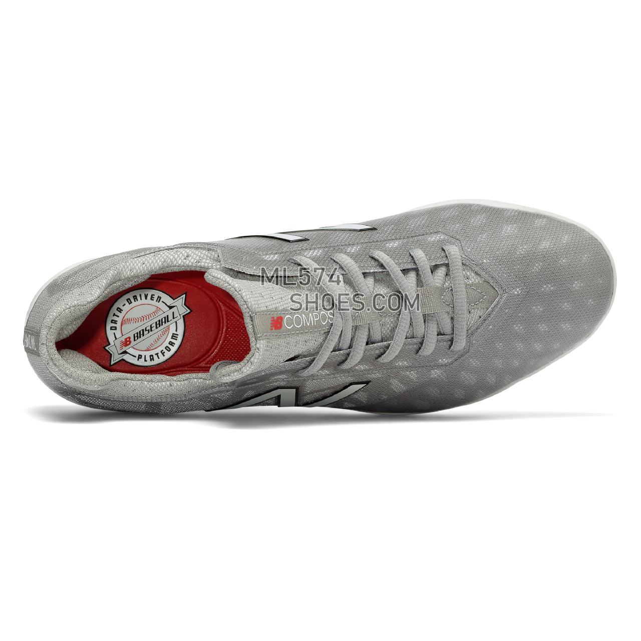 New Balance COMPv1 - Men's 1 - Baseball Grey with White and Red - COMPTG1