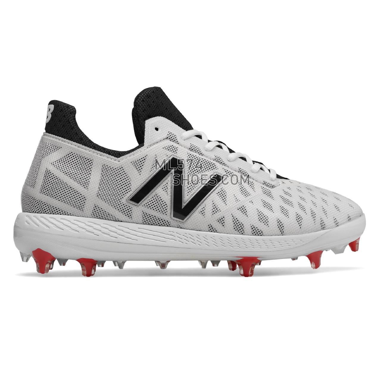 New Balance COMPv1 - Men's 1 - Baseball White with Black and Red - COMPTW1