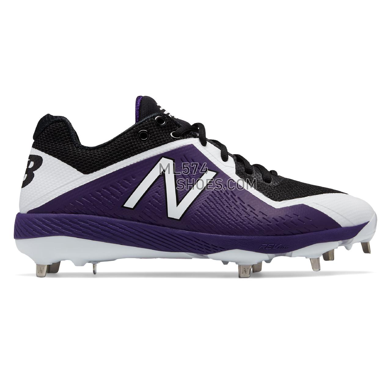 New Balance 4040v4 - Men's 4040 - Baseball Black with Purple - L4040BP4