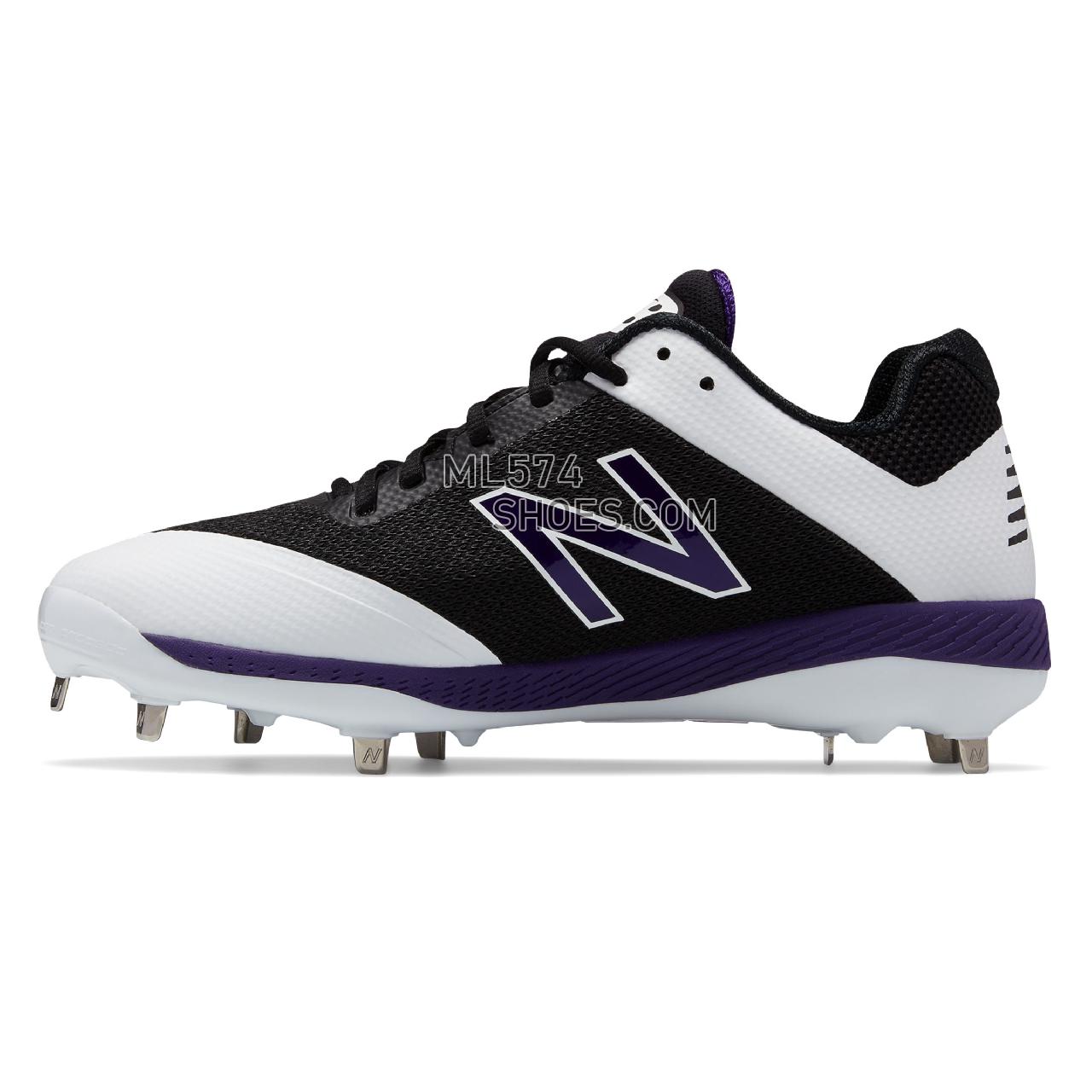 New Balance 4040v4 - Men's 4040 - Baseball Black with Purple - L4040BP4