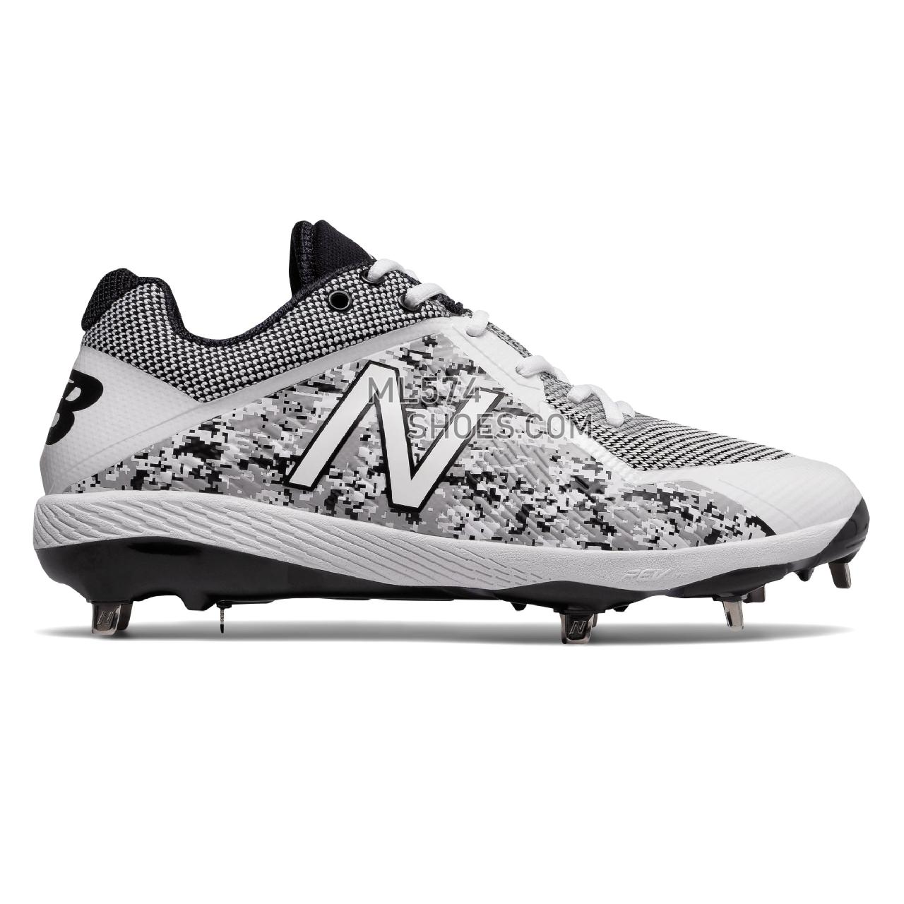 New Balance Pedroia 4040v4 - Men's 4040 - Baseball White with Black - L4040PW4