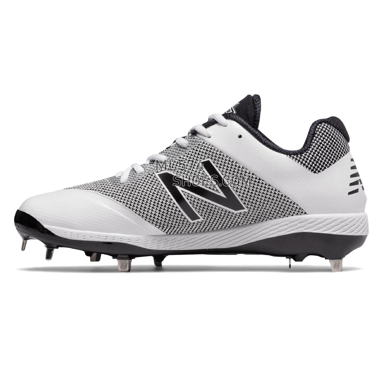 New Balance Pedroia 4040v4 - Men's 4040 - Baseball White with Black - L4040PW4