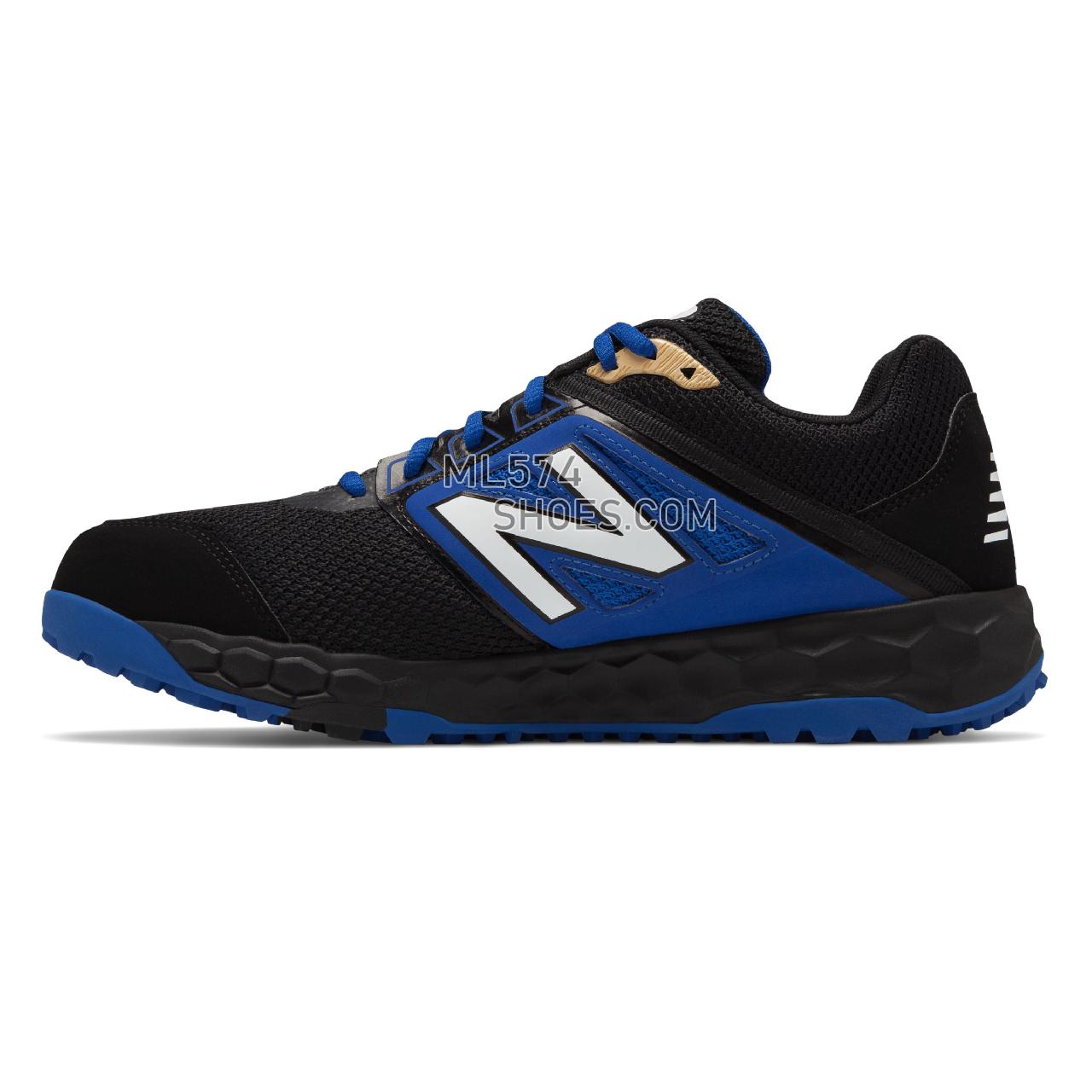 New Balance Fresh Foam 3000v4 Turf - Men's 3000 - Baseball Black with Blue - T3000BB4