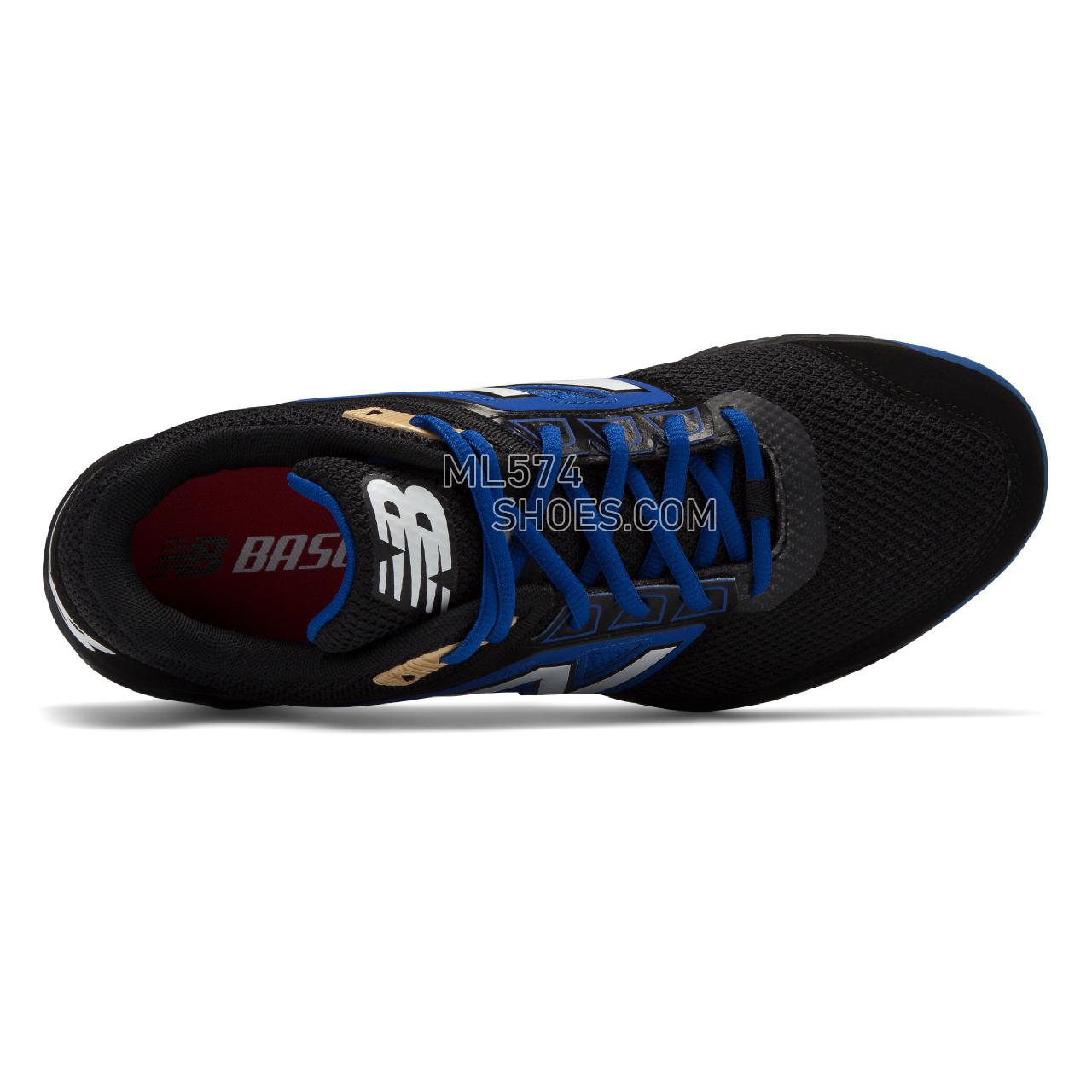 New Balance Fresh Foam 3000v4 Turf - Men's 3000 - Baseball Black with Blue - T3000BB4