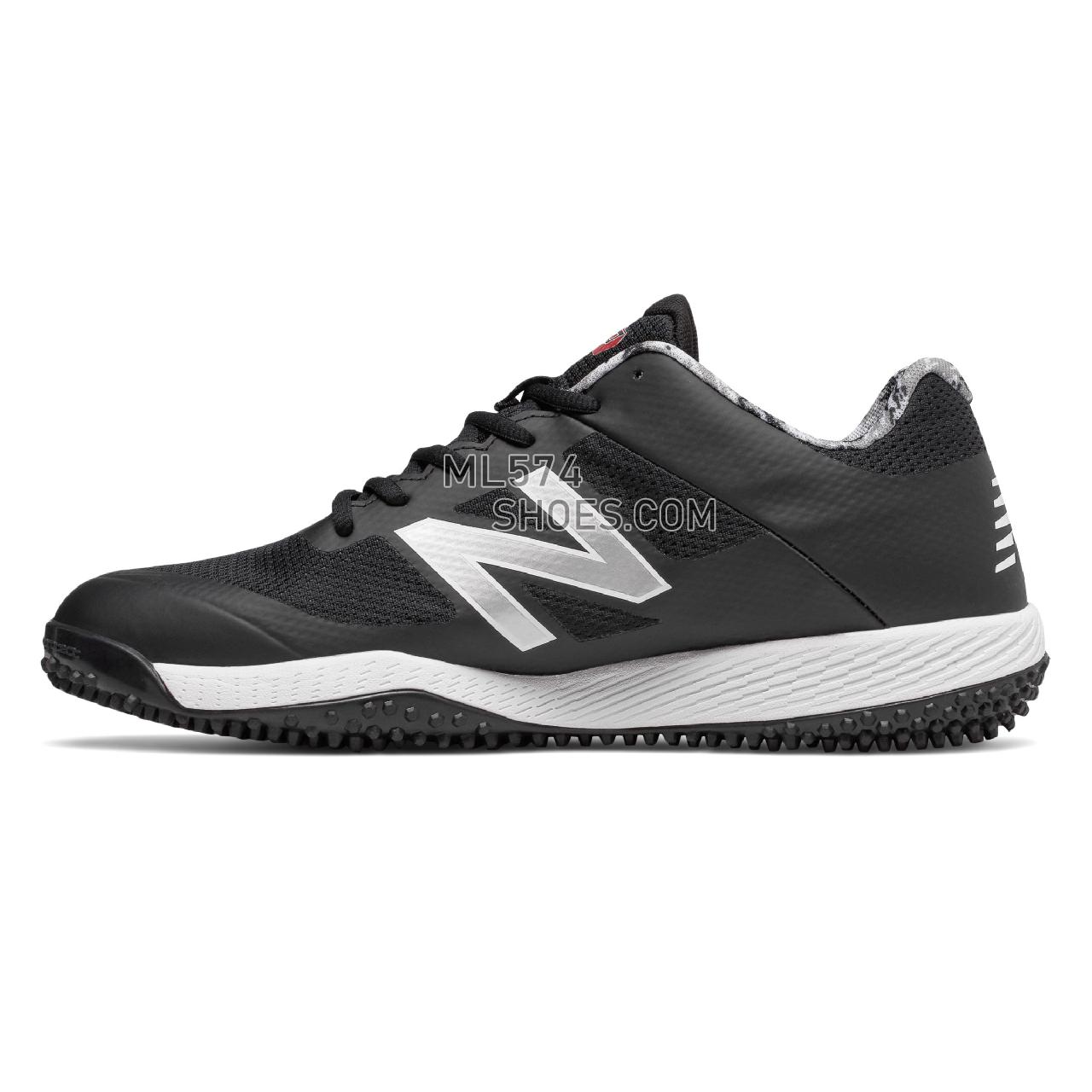 New Balance Turf Pedroia 4040v4 - Men's 4040 - Baseball Black with White - T4040PK4