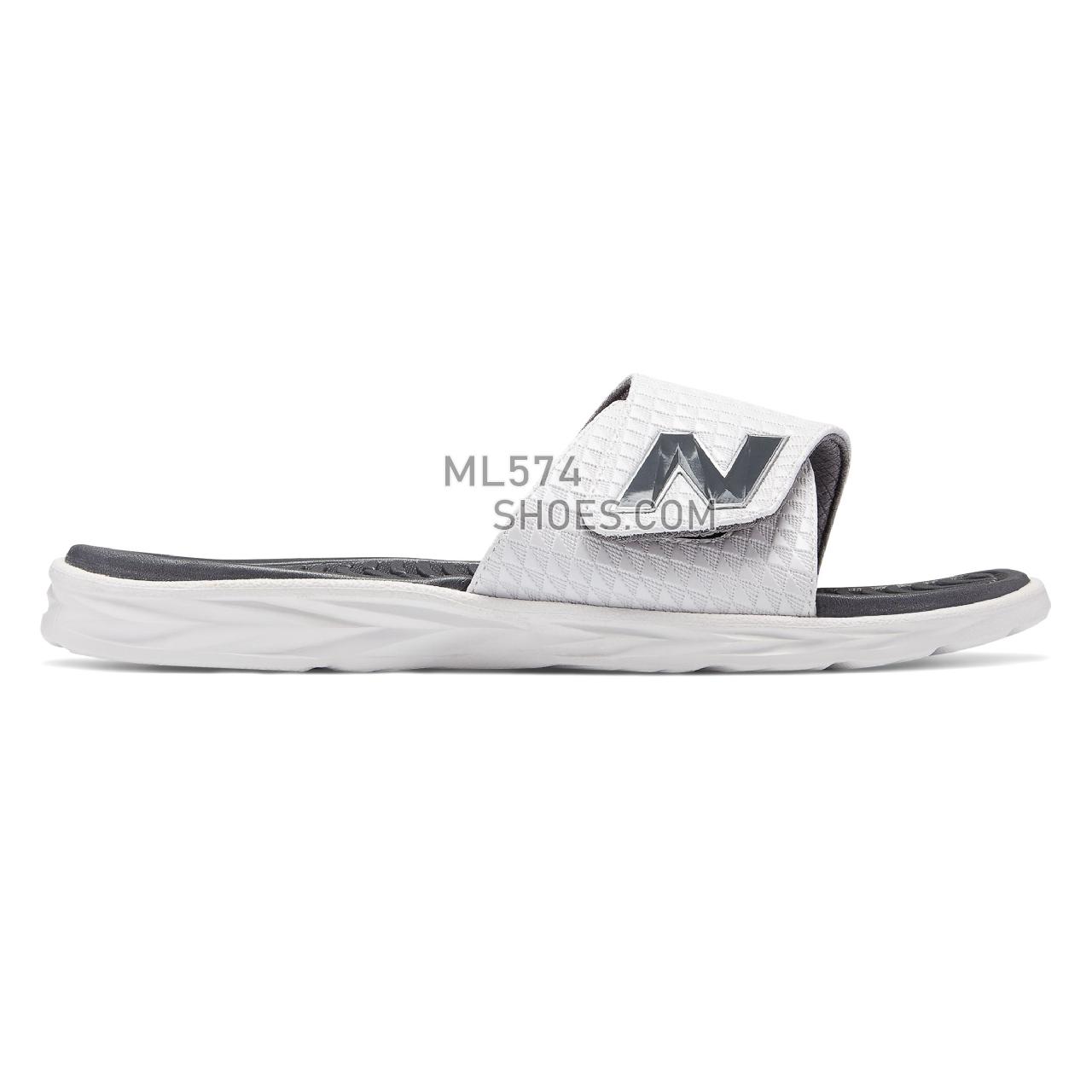 New Balance Response Slide - Men's 3067 - Sandals White with Black and Grey - M3067WT