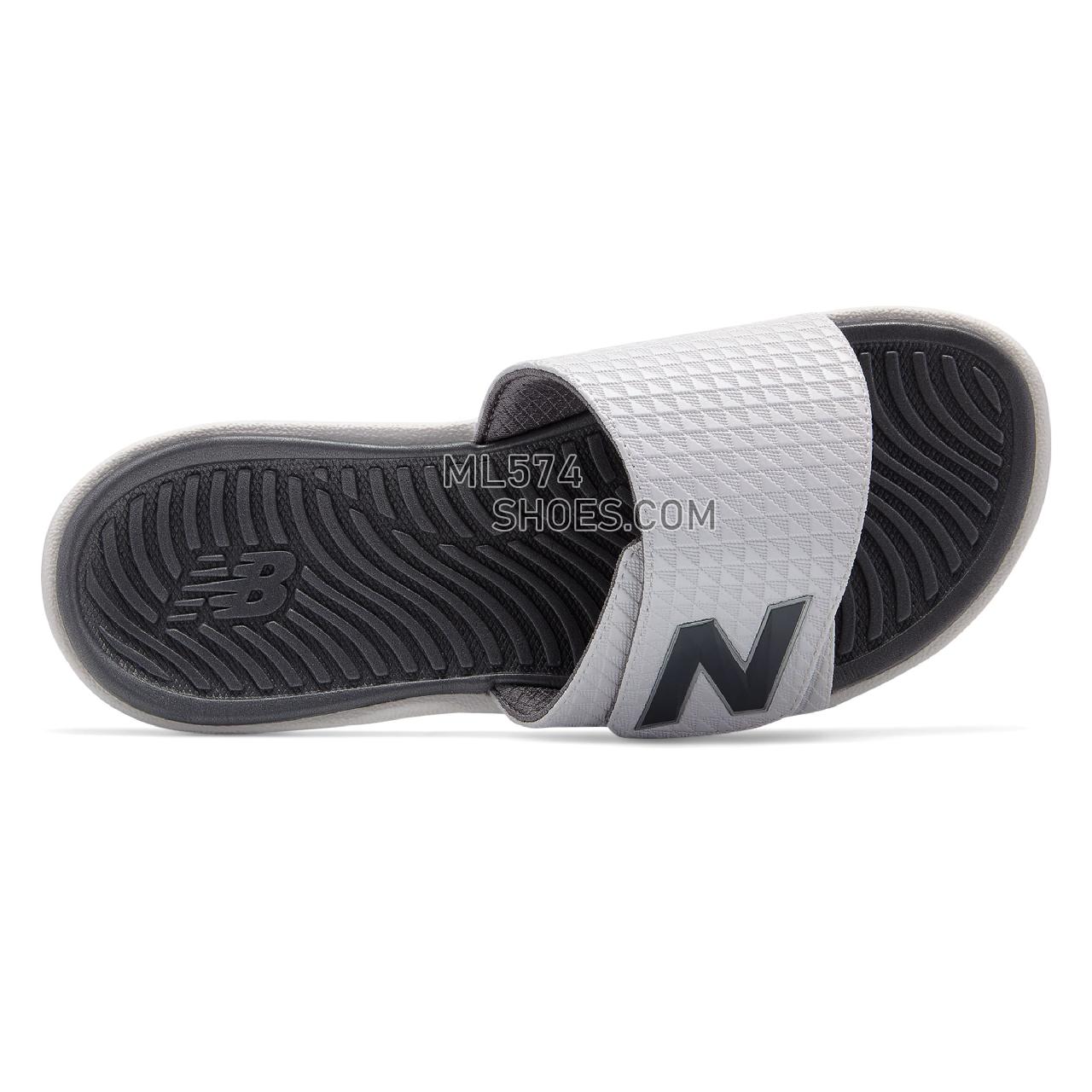 New Balance Response Slide - Men's 3067 - Sandals White with Black and Grey - M3067WT