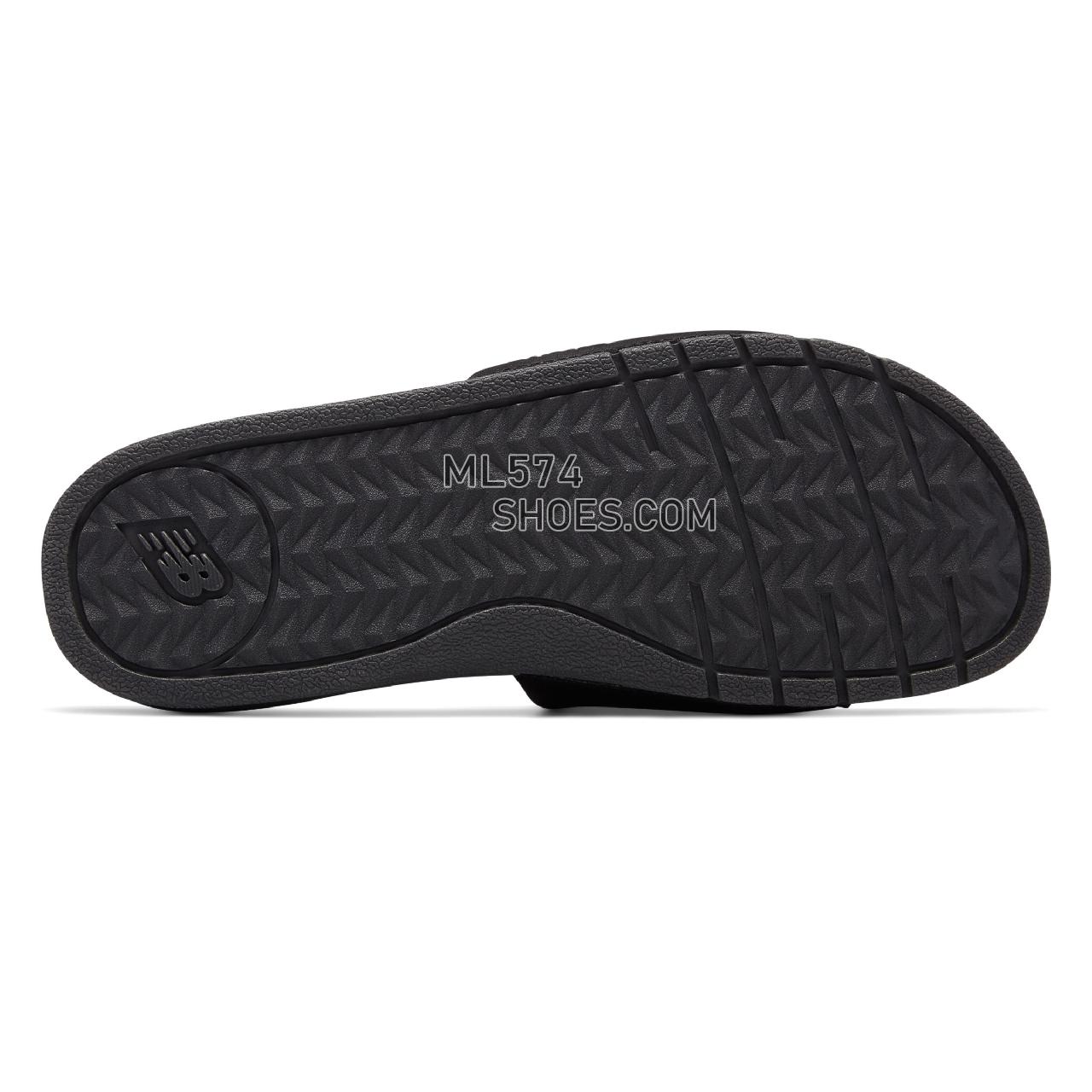 New Balance NB Pro Slide - Men's 3068 - Sandals Black with White - M3068BK