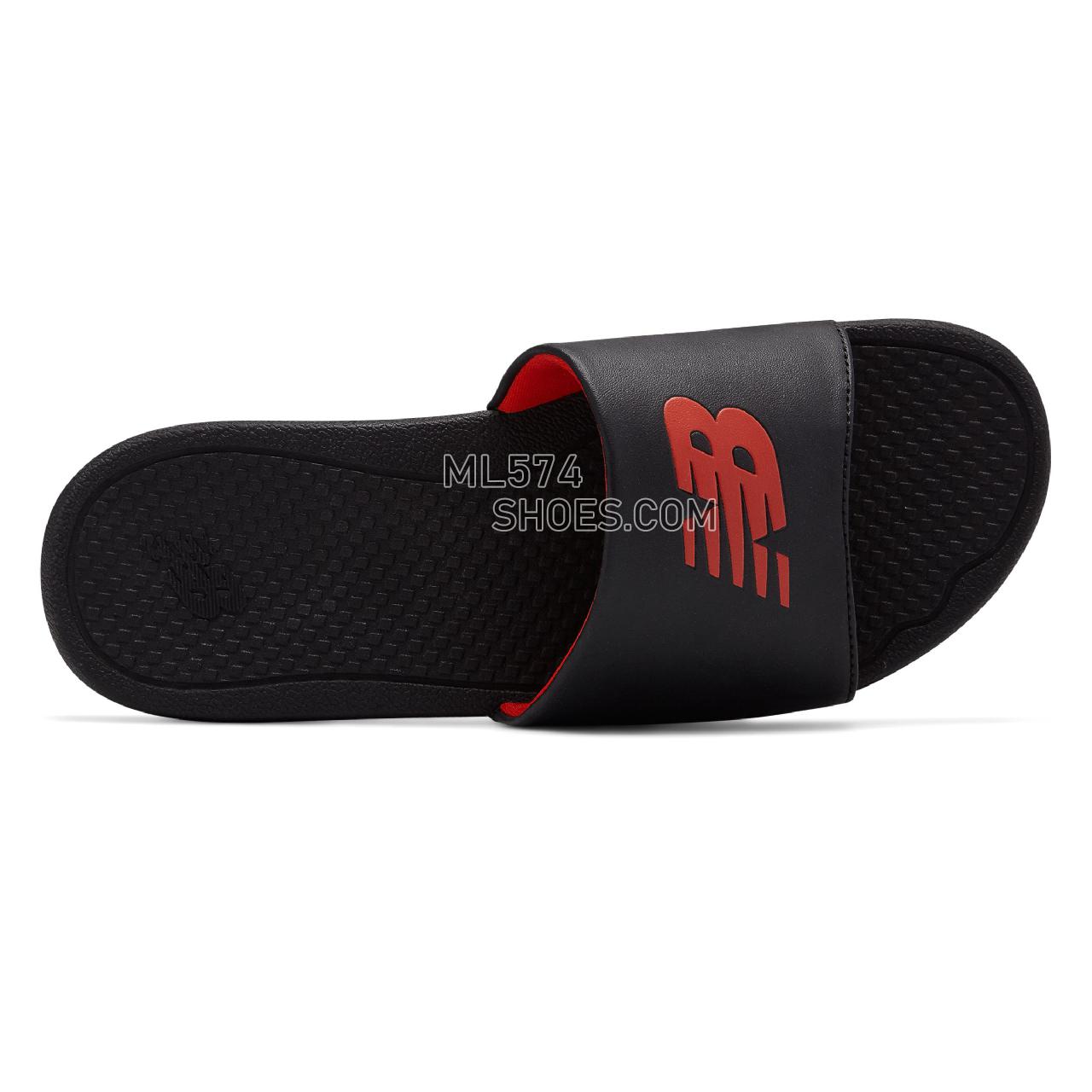 New Balance NB Pro Slide - Men's 3068 - Sandals Black with Red - M3068BWD
