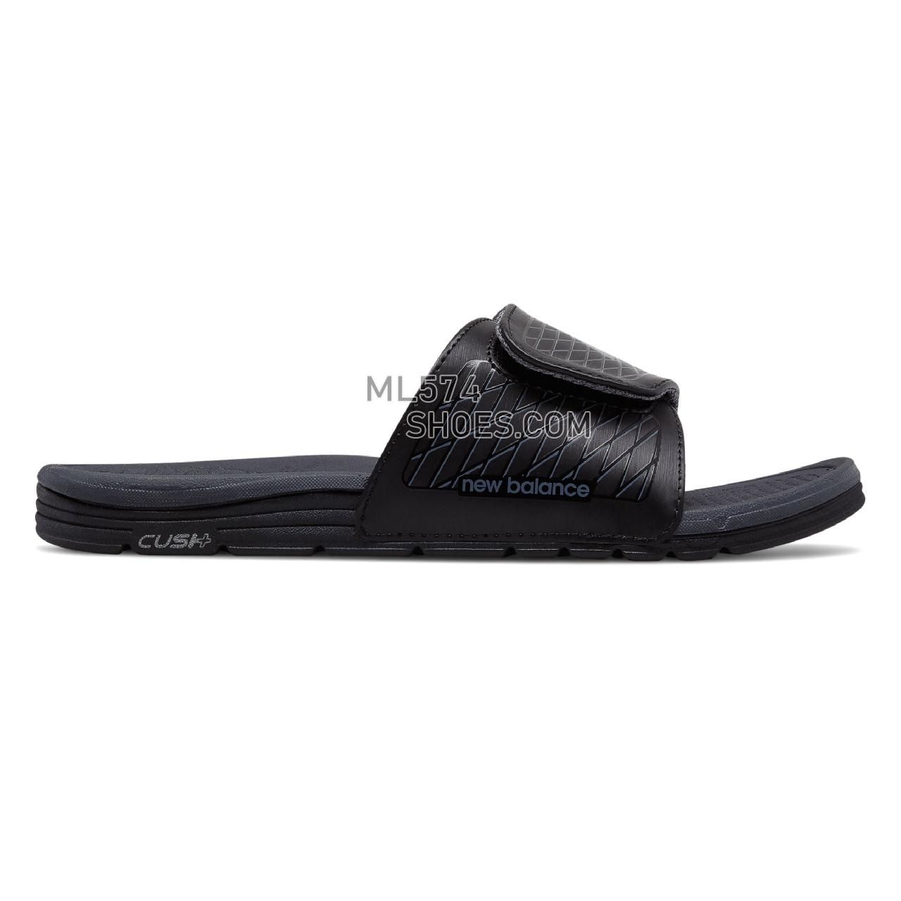 New Balance Cush+ Slide - Men's 3064 - Sandals Black with Grey - M3064BGR