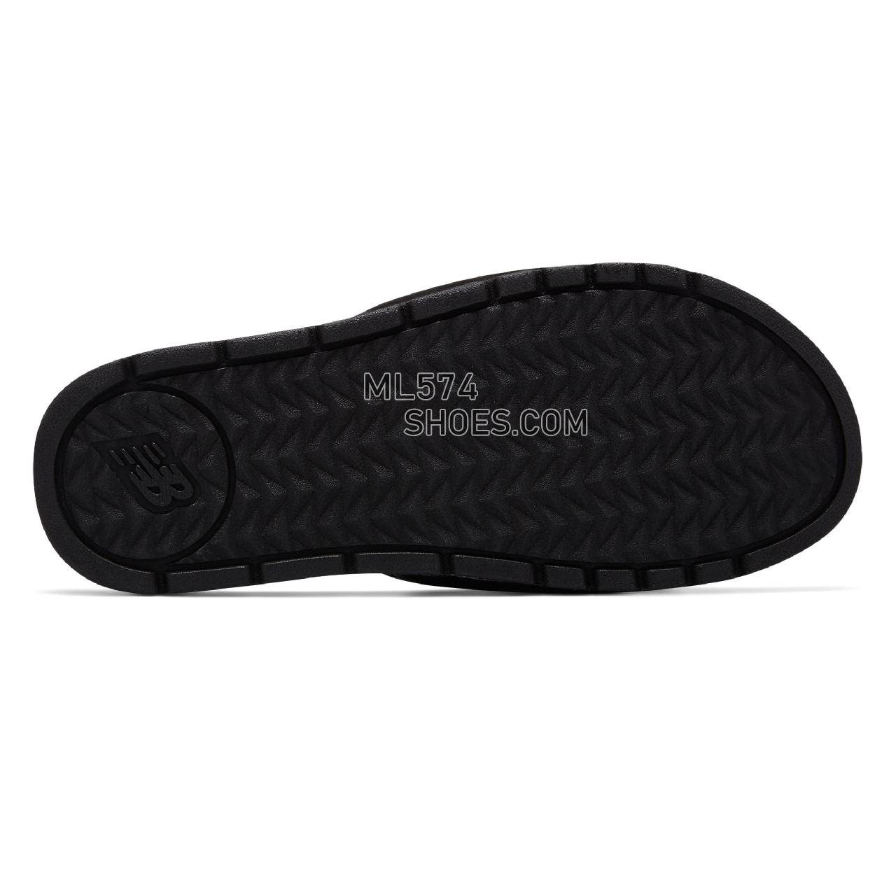 New Balance Cush+ Slide - Men's 3064 - Sandals Black with Hi-Lite - M3064BKG