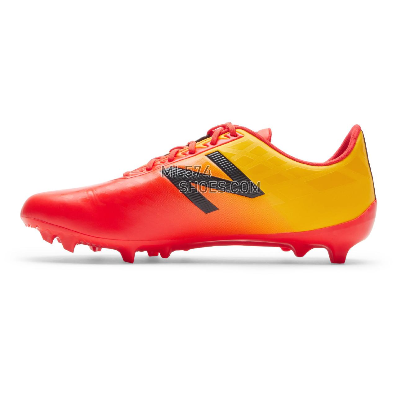 New Balance Furon v4 Dispatch FG - Men's 4 - Soccer Flame with Aztec Gold - MSFDFFA4