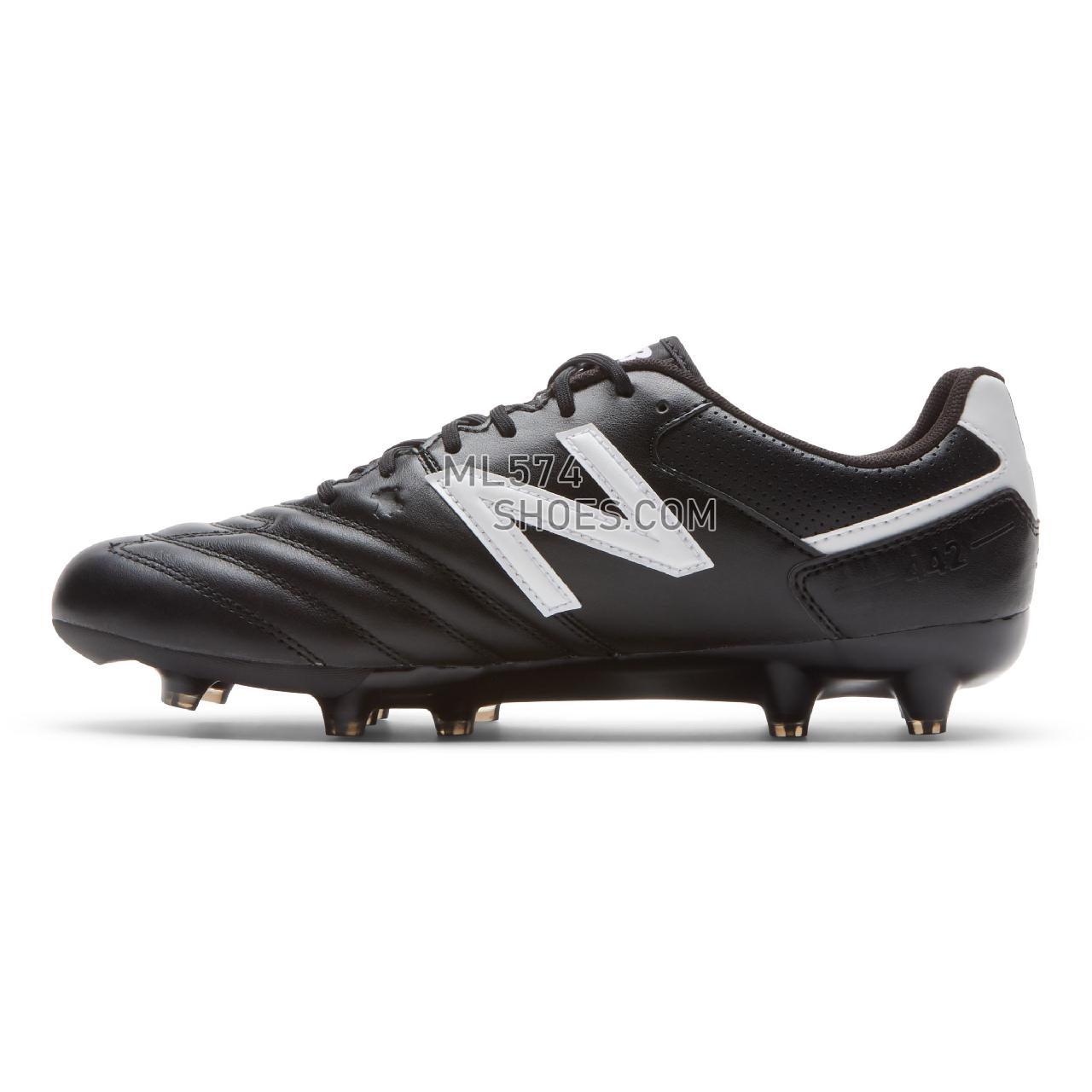 New Balance 442 Team FG - Men's 1 - Soccer Black with White - MSCFFBW1