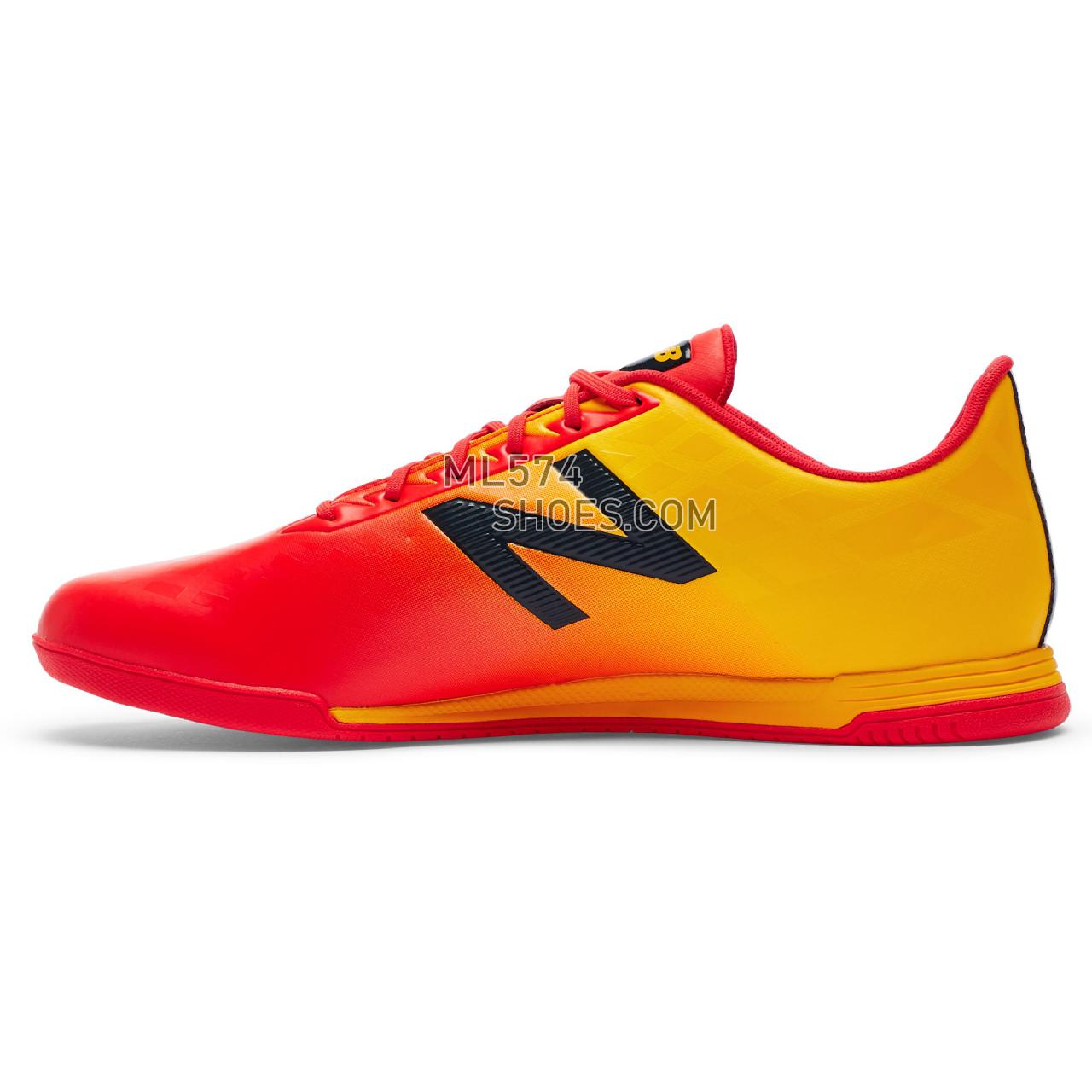 New Balance Furon v4 Dispatch IN - Men's 4 - Soccer Flame with Aztec Gold - MSFDIFA4