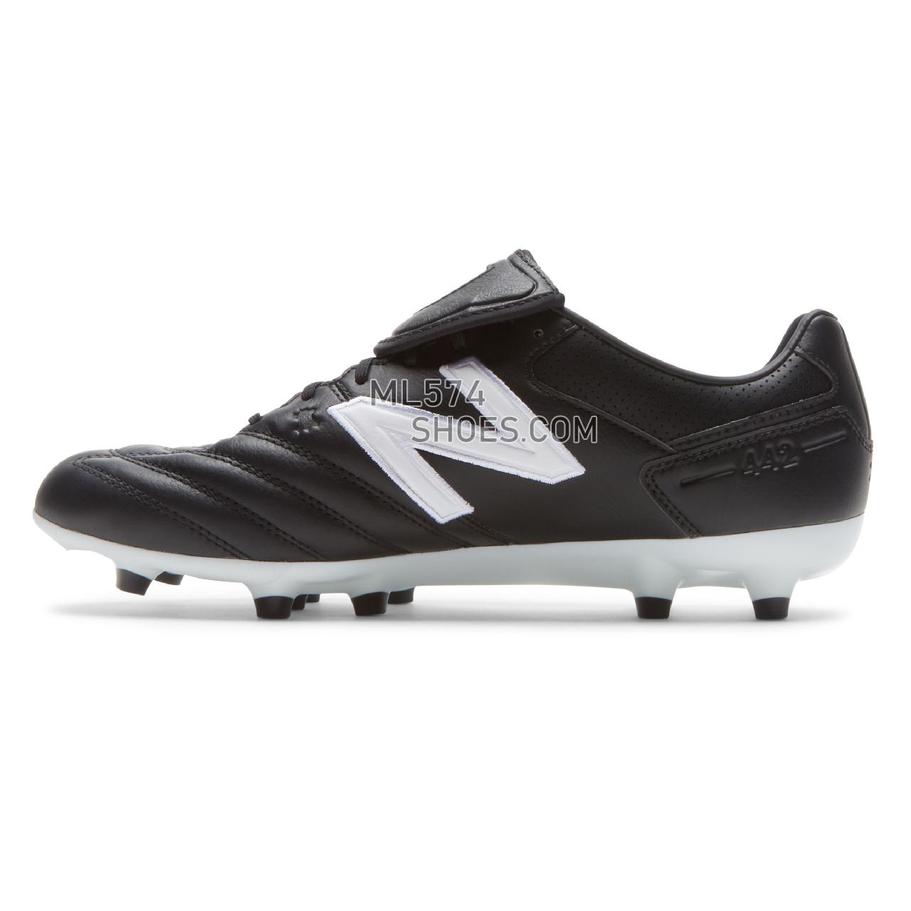 New Balance 442 Pro FG - Men's 1 - Soccer Black with White and Red - MSCKFBW1