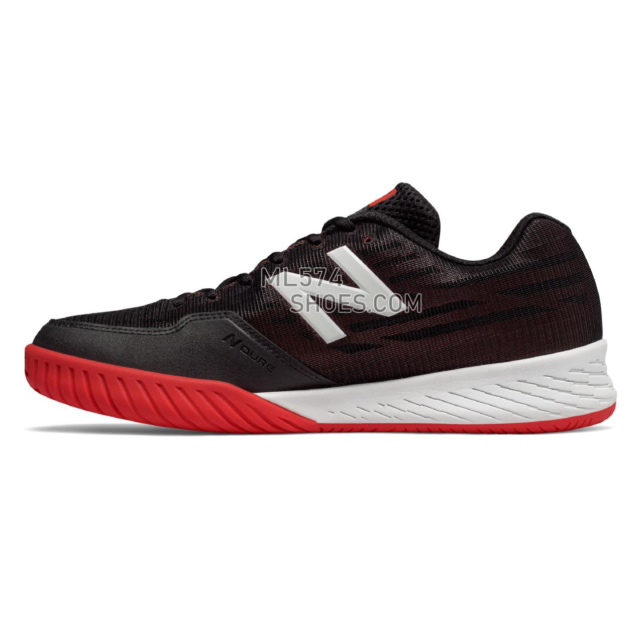 New Balance 896v2 - Men's 896 - Tennis / Court Black with Flame and White - MCH896F2