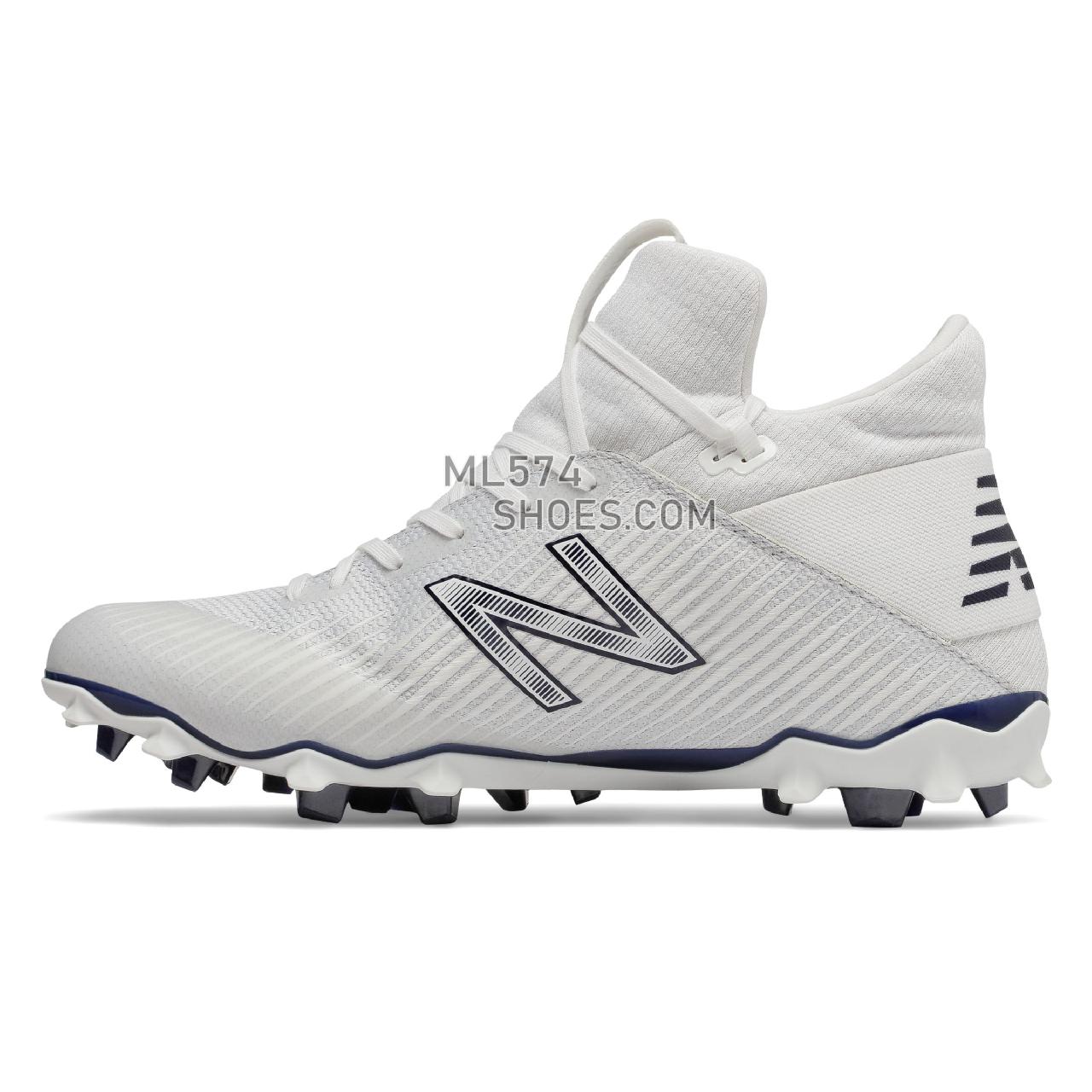 New Balance FreezeLX 2.0 - Men's 2 - Lacrosse White with Blue - FREEZPB2