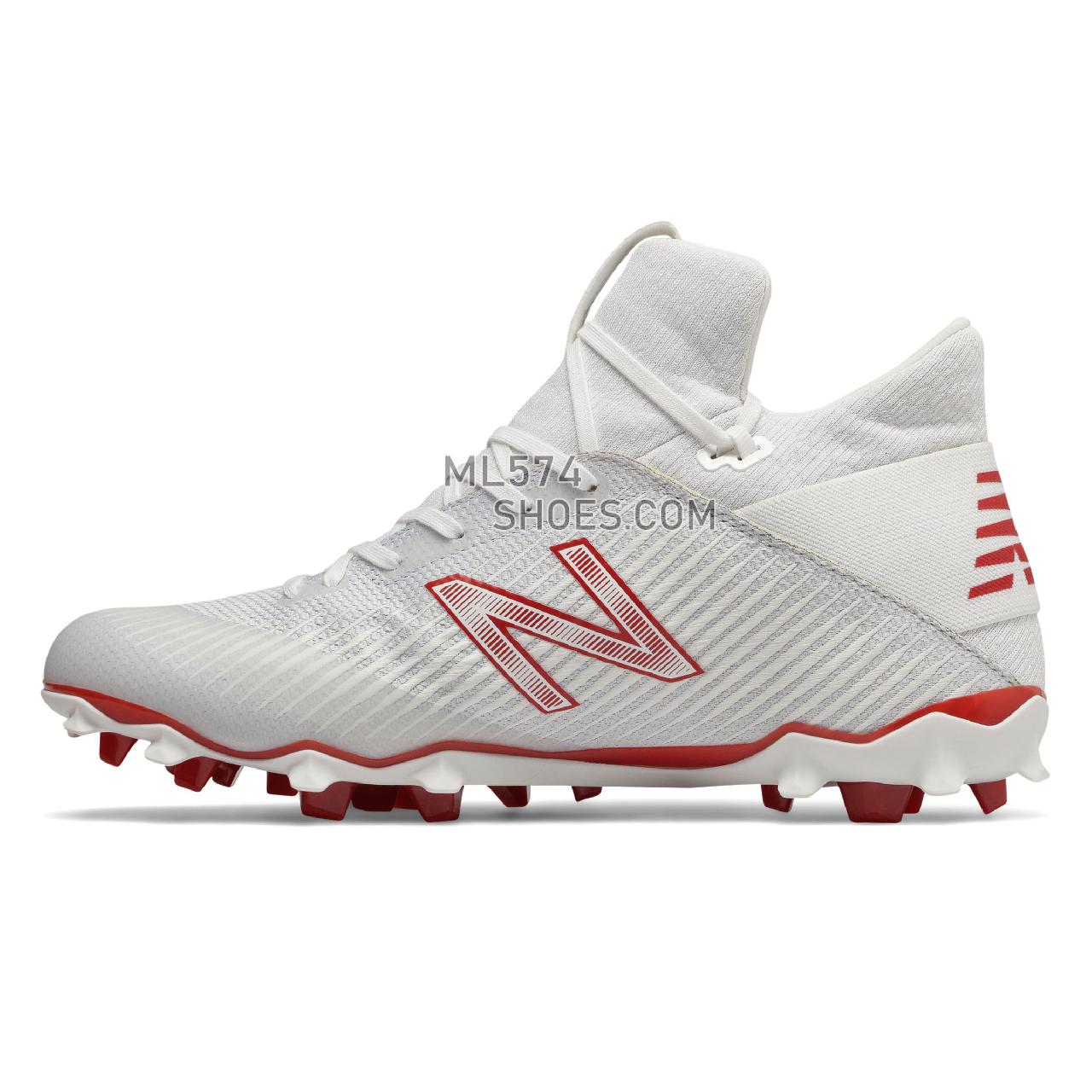 New Balance FreezeLX 2.0 - Men's 2 - Lacrosse White with Red - FREEZRD2