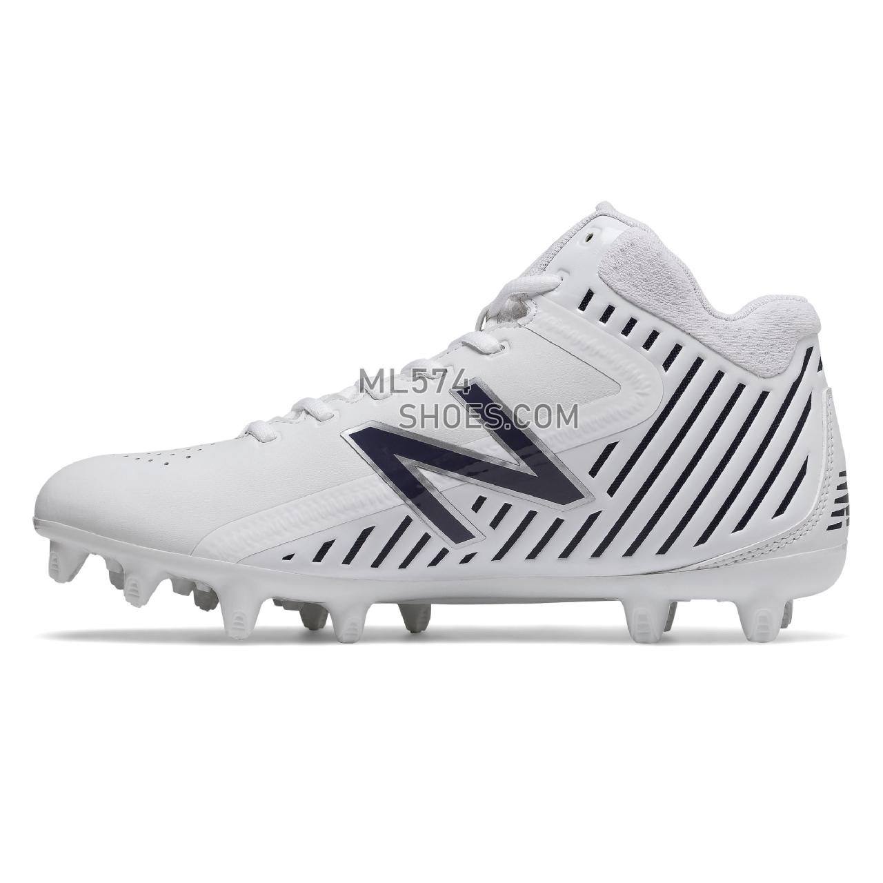 New Balance RushLX - Men's  - Lacrosse White with Navy - RUSHPB