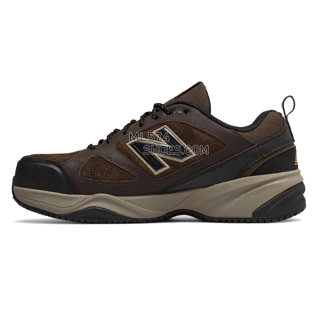 New Balance Steel Toe 627v2 - Men's 627 - Industrial Brown with Black - MID627O2