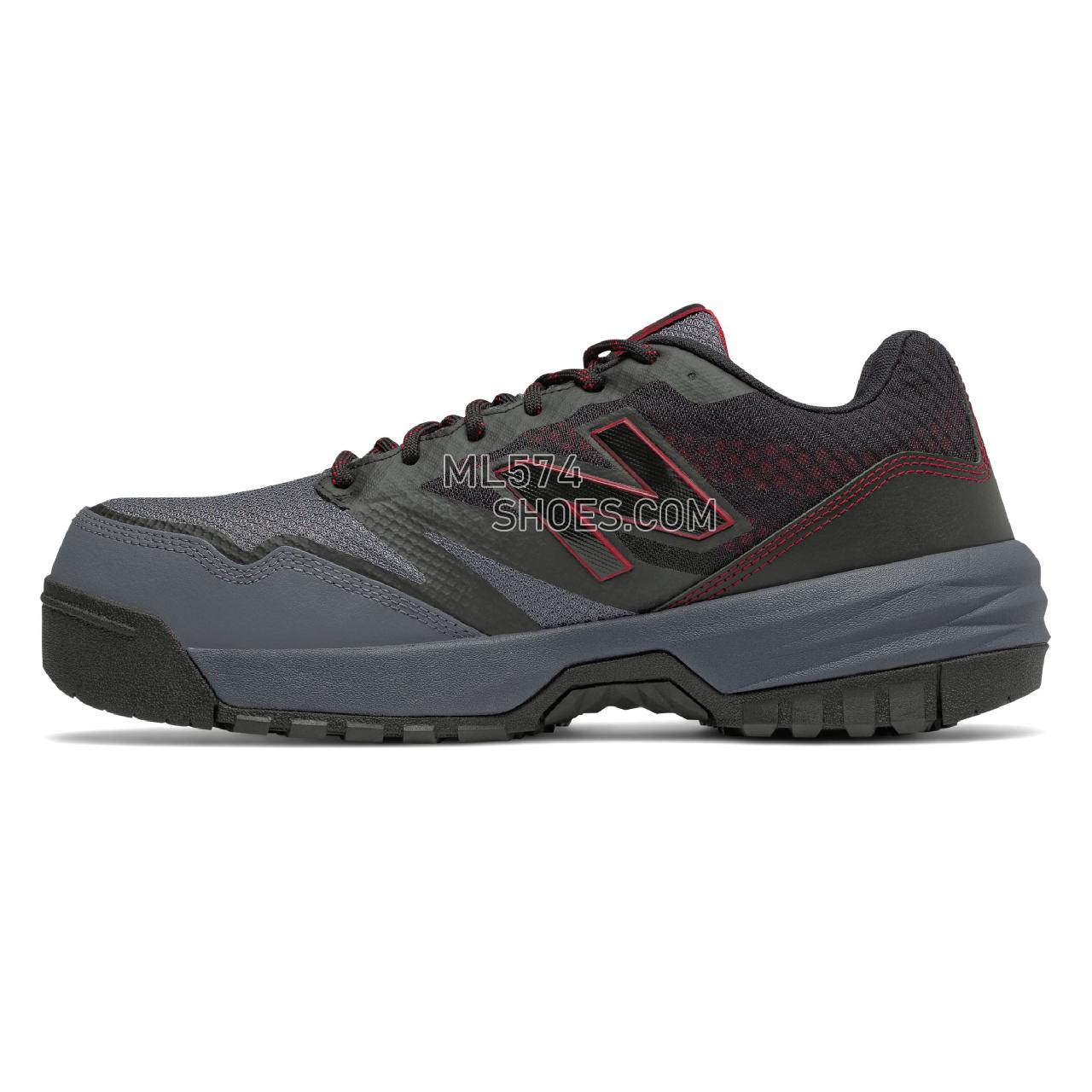 New Balance Composite Toe 589 - Men's 589 - Industrial Black with Red - MID589O1