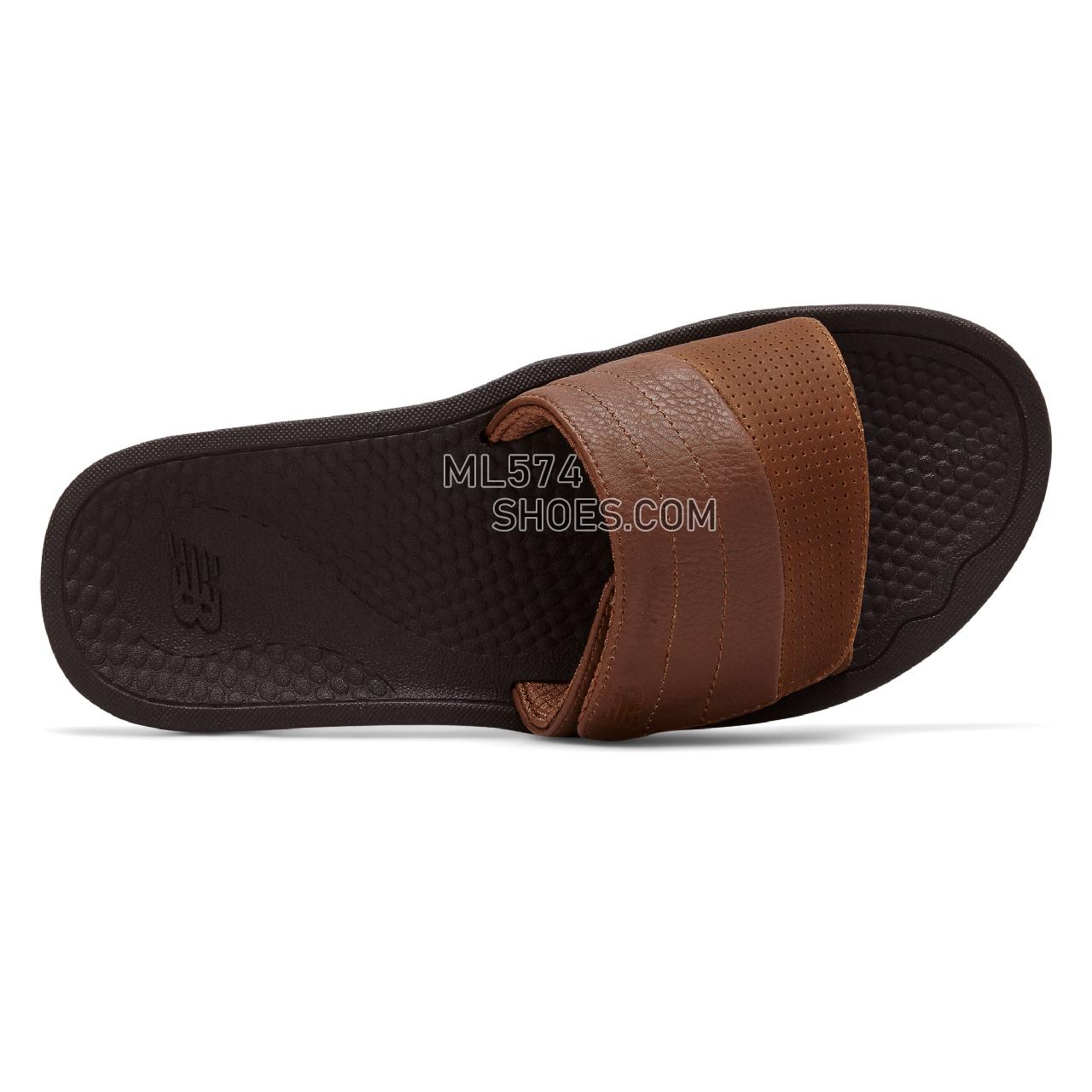 New Balance PureAlign Recharge Slide - Men's 3080 - Sandals Brown - M3080BR