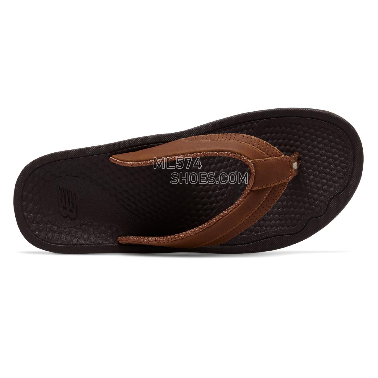 New Balance PureAlign Recharge Thong - Men's 6080 - Sandals Brown - M6080BR