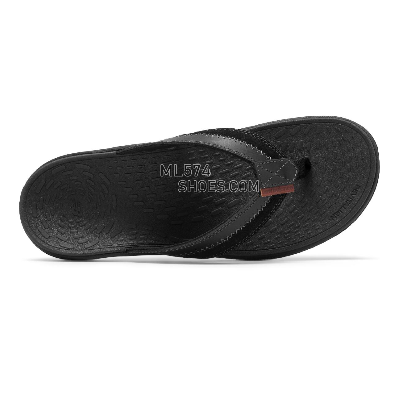 New Balance Pinnacle Flip - Men's 6100 - Sandals Black - MR6100BK