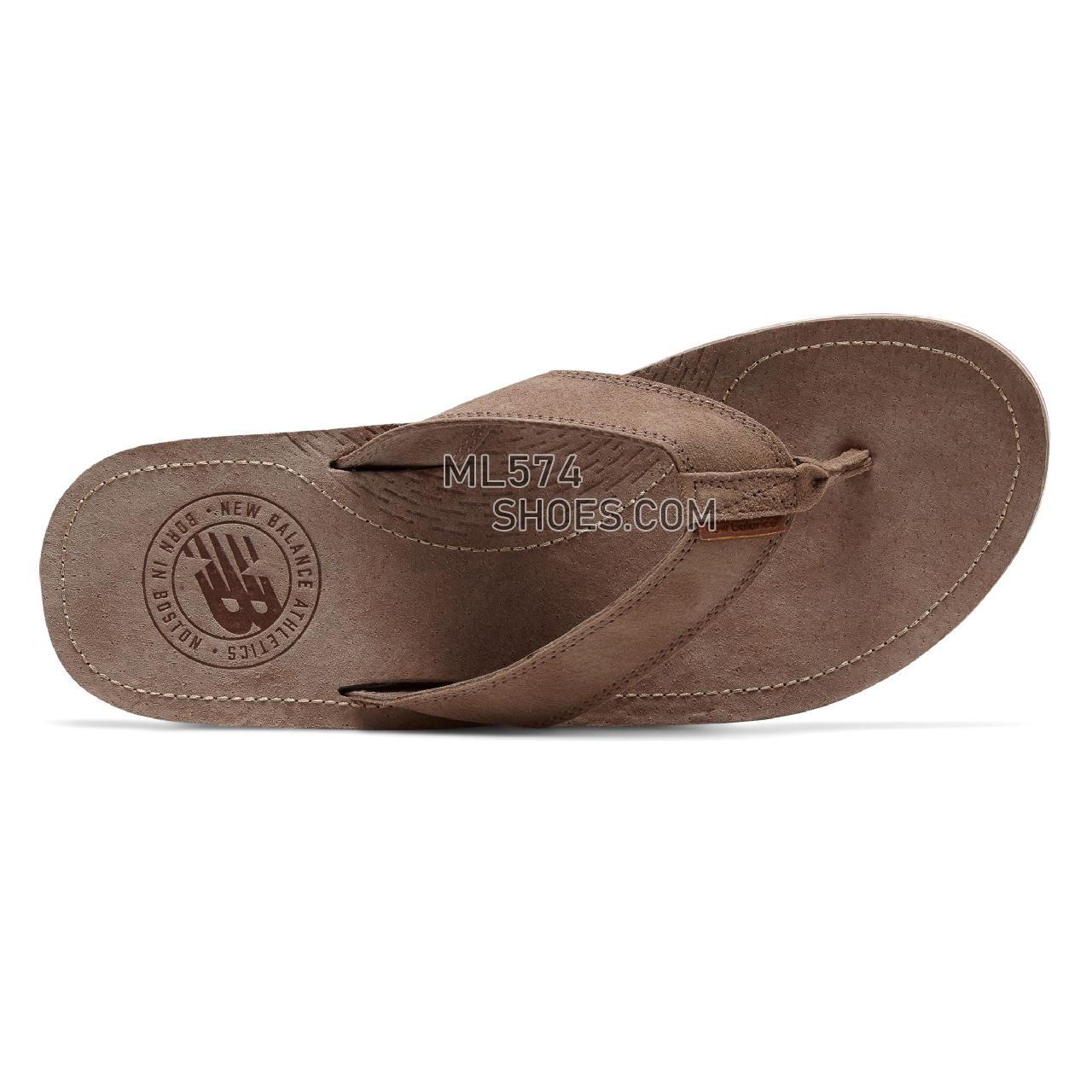 New Balance Classic Thong - Men's 6078 - Sandals Tan with Gum - M6078BRGM