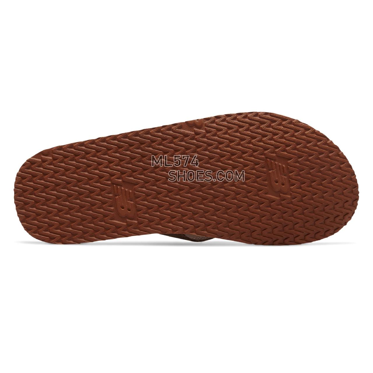 New Balance Classic Thong - Men's 6078 - Sandals Tan with Gum - M6078BRGM