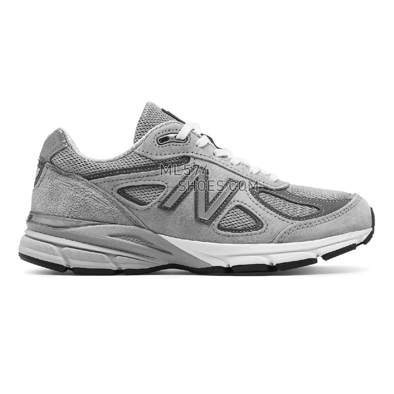 New Balance Womens 990v4 Made in US - Women's 990 - Running Grey with Castlerock - W990GL4