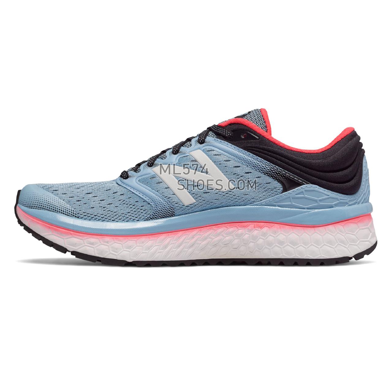 New Balance Women's New Balance 1080v8 Clear Sky with Vivid Coral and Black - W1080CS8