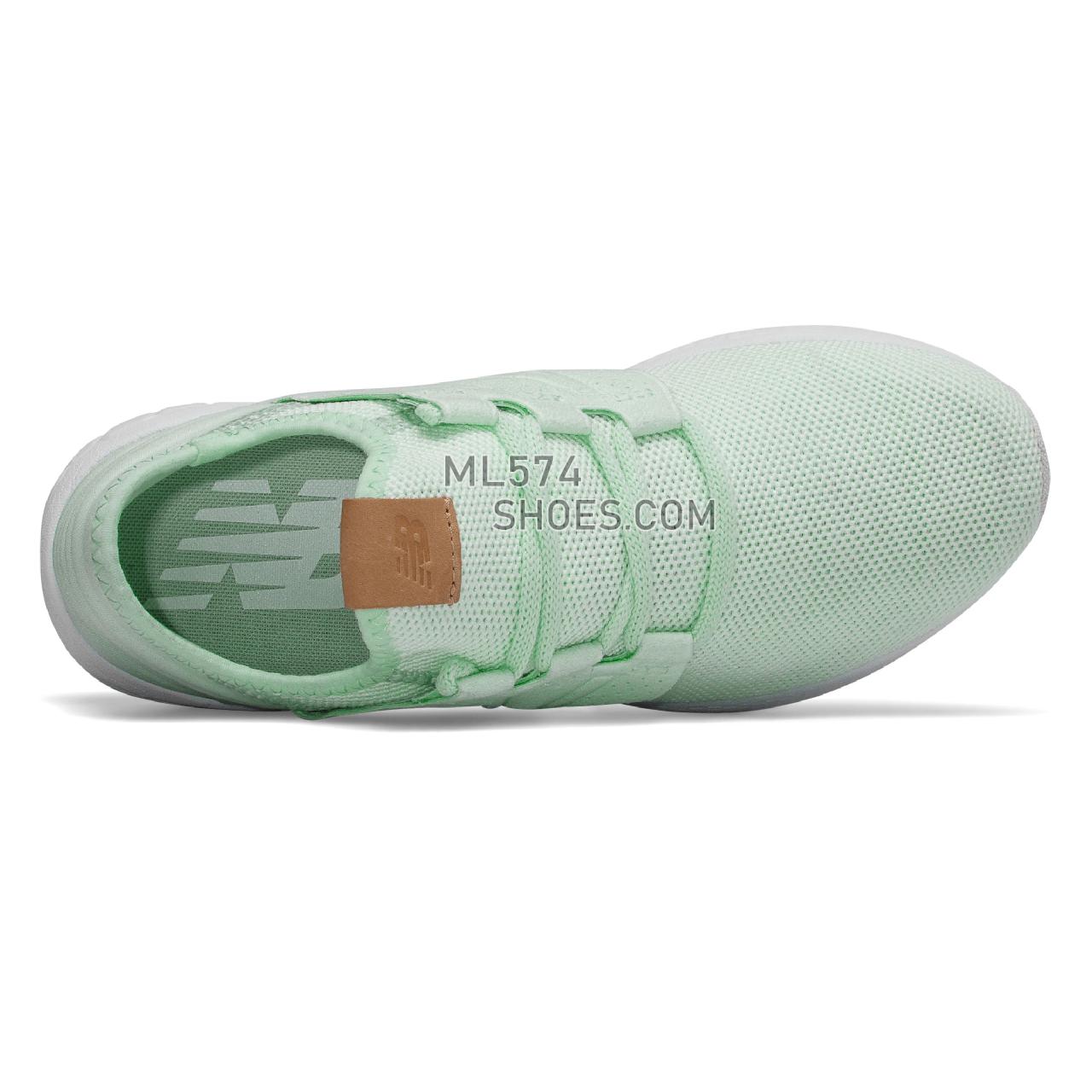 New Balance Women's Fresh Foam Cruz v2 Knit - Women's 2 - Running Seafoam with White Munsell - WCRUZKM2