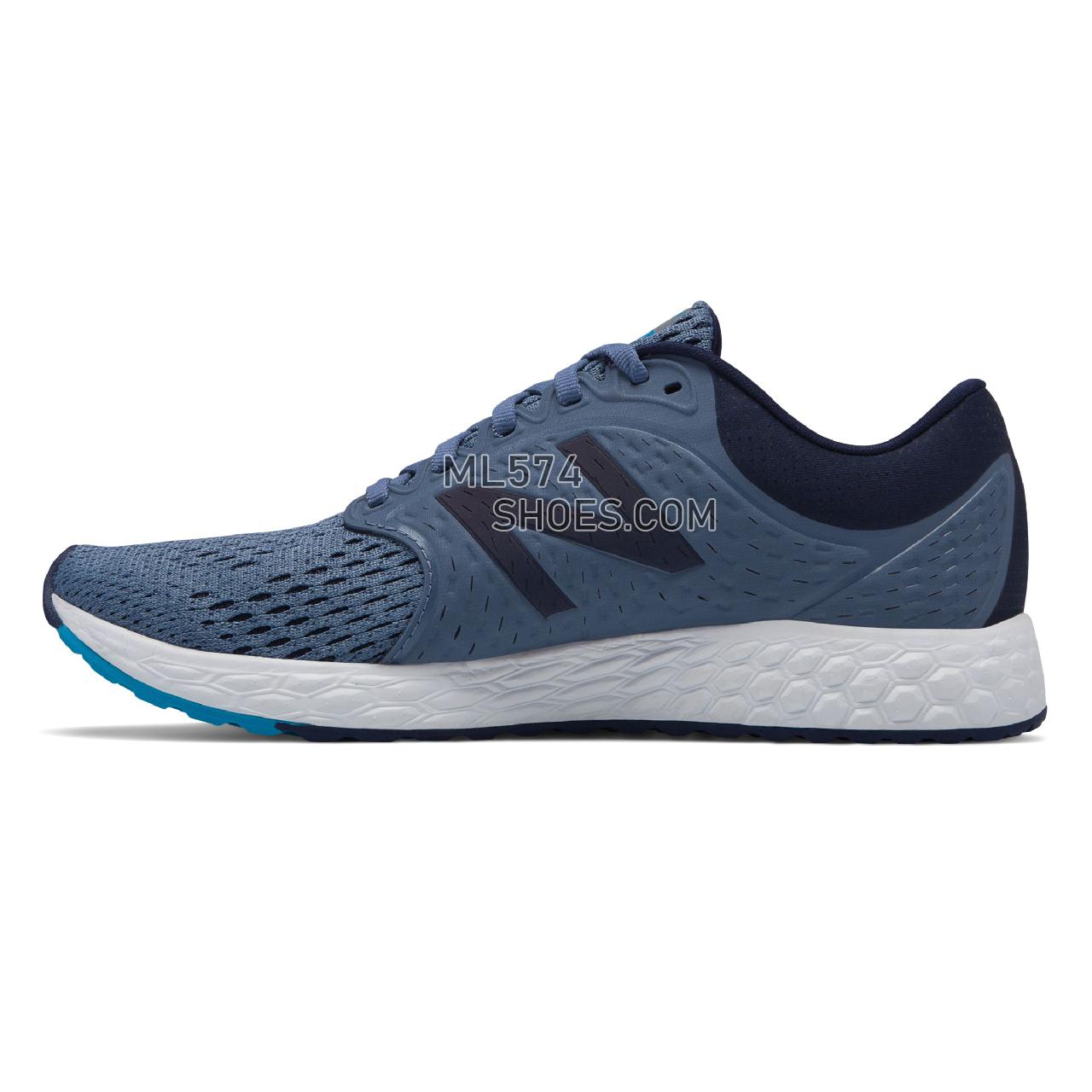 New Balance Fresh Foam Zante v4 - Women's 4 - Running Deep Porcelain Blue with Pigment and Maldives Blue - WZANTBB4