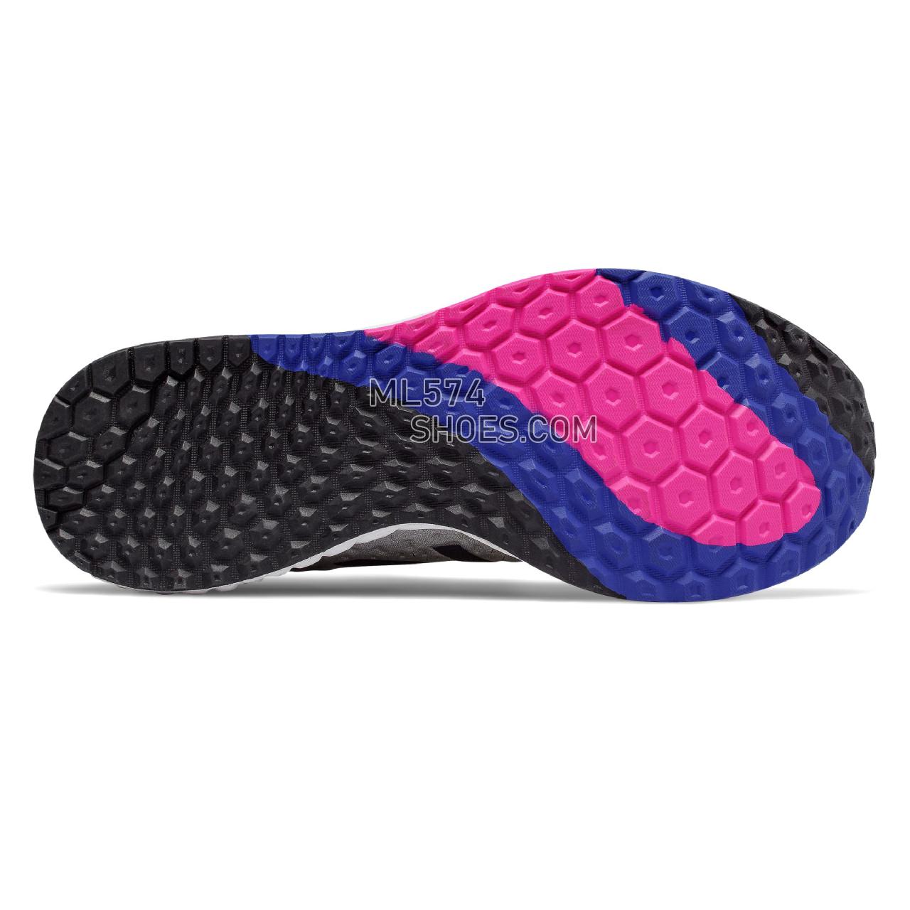 New Balance Fresh Foam Zante v4 - Women's 4 - Running Steel with Black and Pink Glo - WZANTWW4