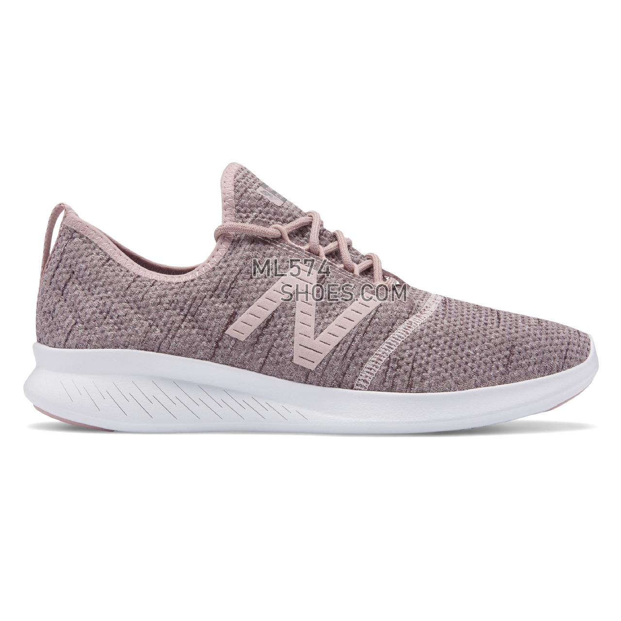 New Balance FuelCore Coast v4 Hoodie - Women's 4 - Running Conch Shell with Himalayan Pink - WCSTLRH4