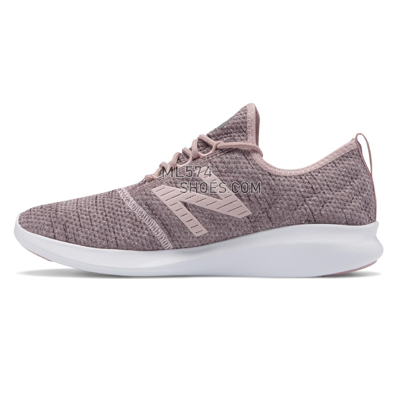 New Balance FuelCore Coast v4 Hoodie - Women's 4 - Running Conch Shell with Himalayan Pink - WCSTLRH4