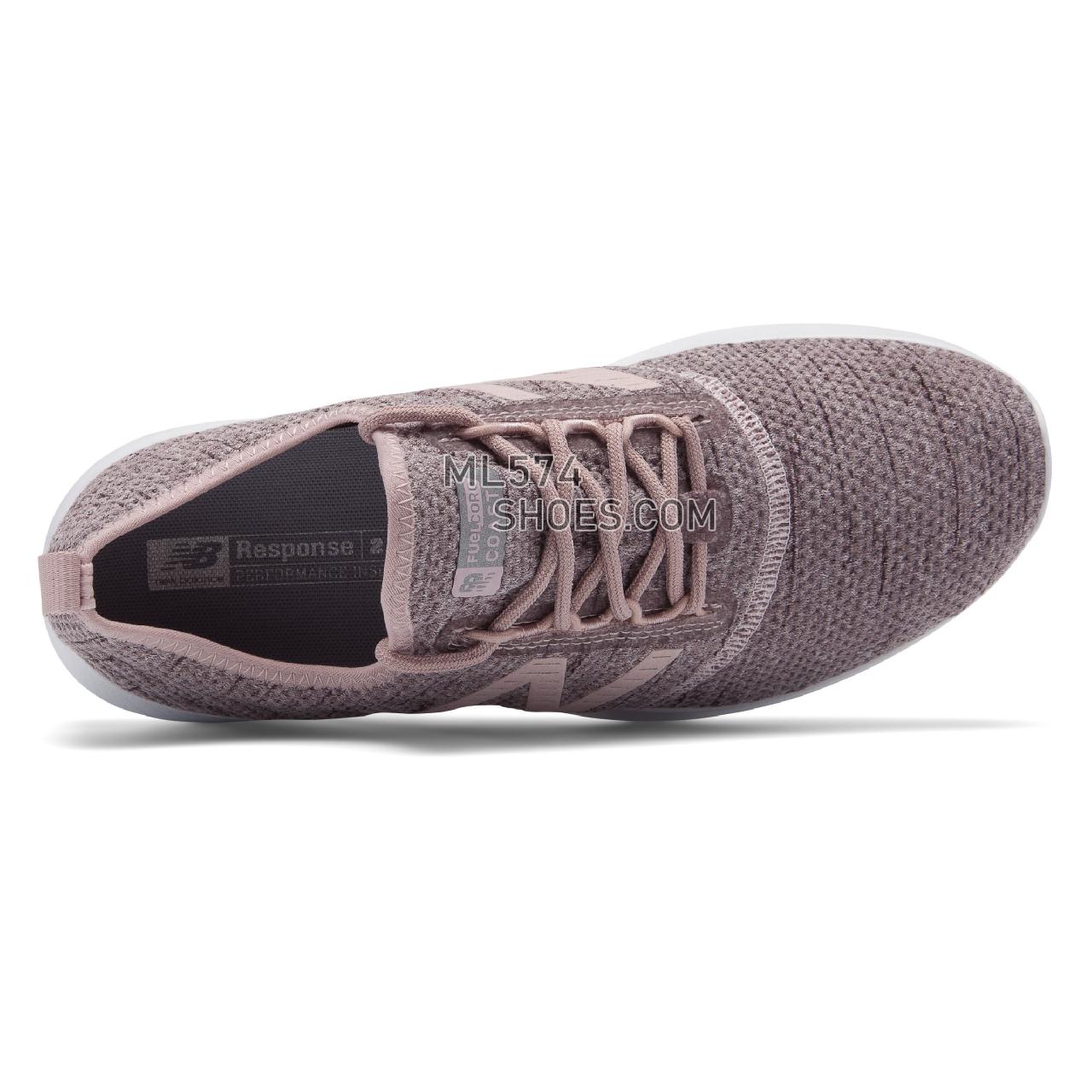 New Balance FuelCore Coast v4 Hoodie - Women's 4 - Running Conch Shell with Himalayan Pink - WCSTLRH4