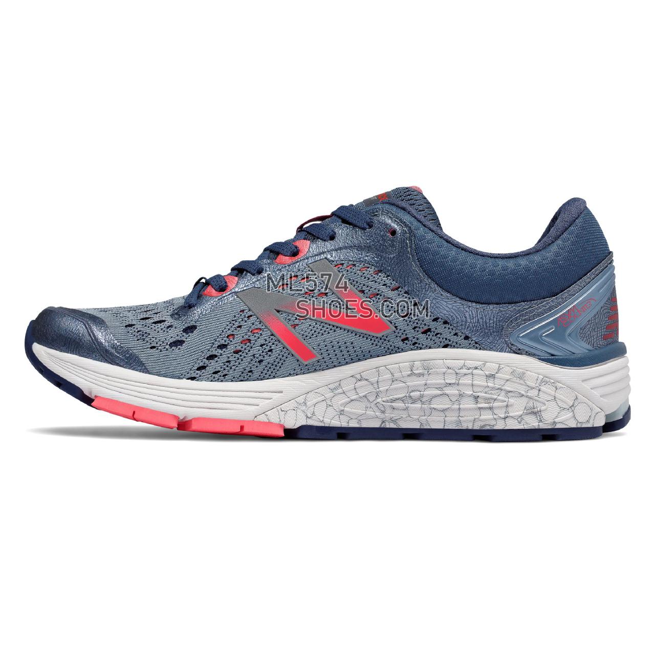 New Balance 1260v7 - Women's 1260 - Running Reflection with Vintage Indigo and Vivid Coral - W1260VC7