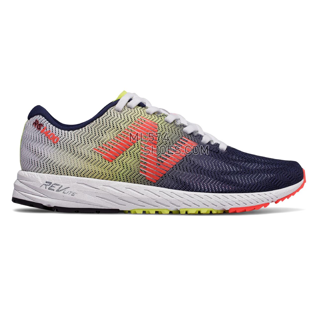 New Balance 1400v6 - Women's 1400 - Running White with Pigment and Vivid Coral - W1400BP6