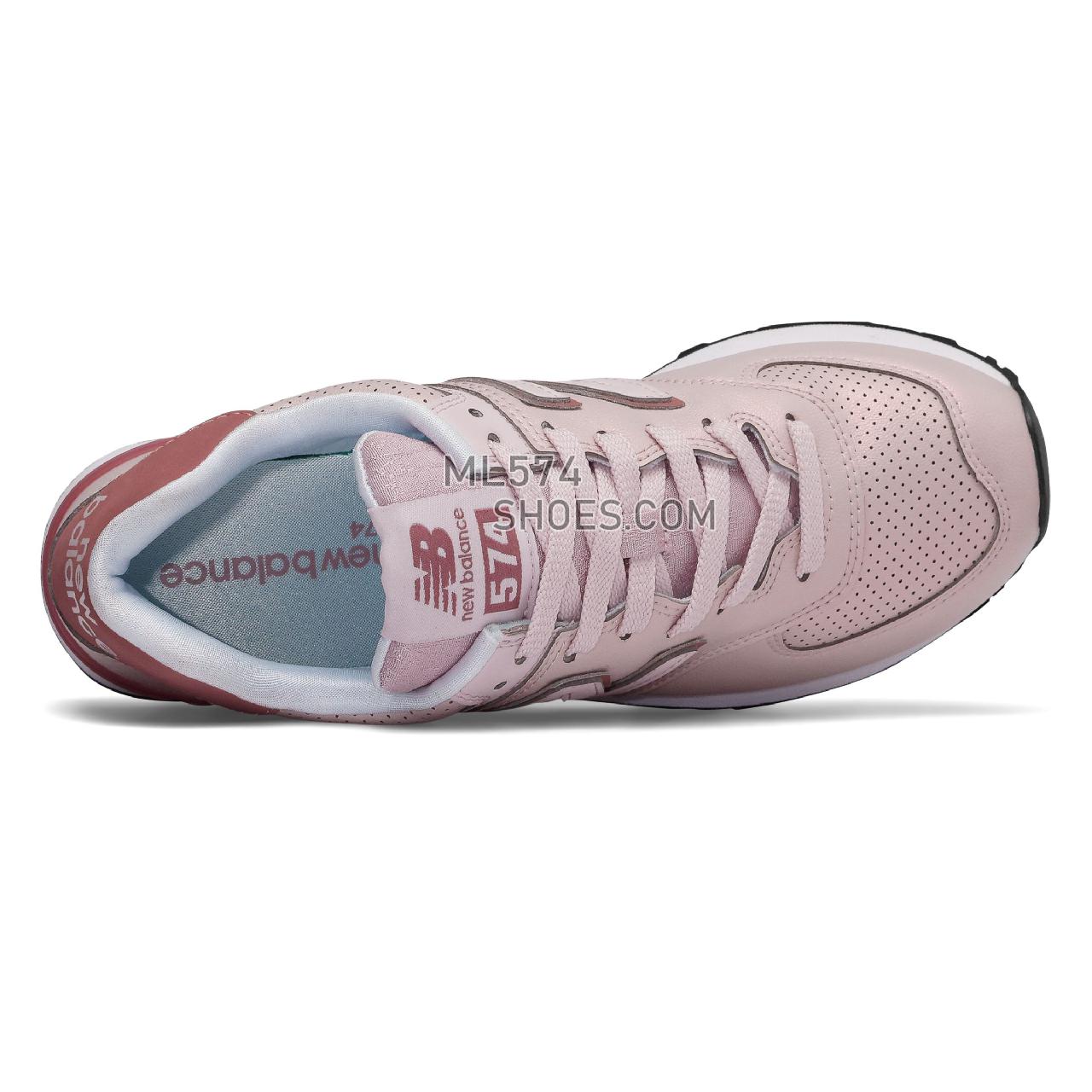 New Balance 574 Sheen Pack - Women's 574 - Classic Conch Shell with Dark Oxide - WL574KSE