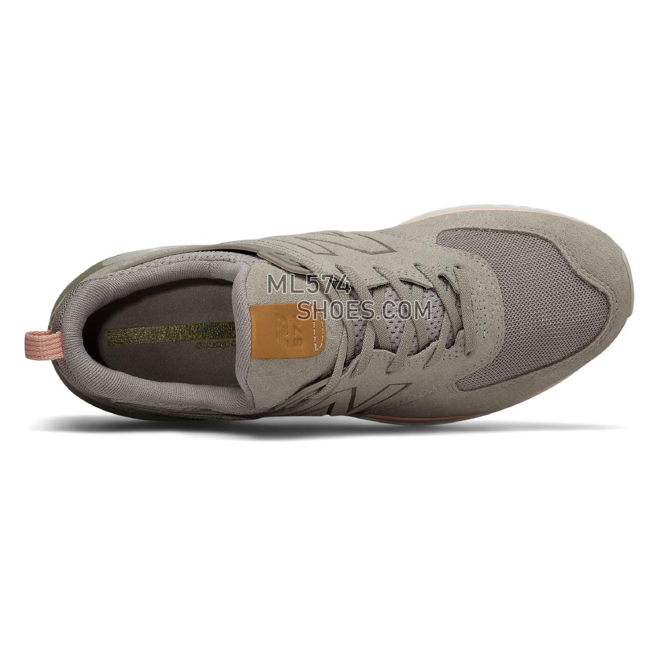 New Balance 574 Sport - Women's 574 - Classic Flat White with Himalayan Pink - WS574PMC