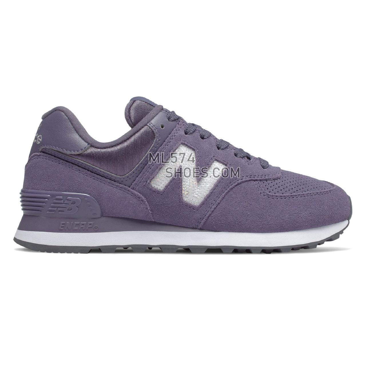 New Balance 574 Holiday Sparkler - Women's 574 - Classic Deep Cosmic Sky with Marblehead - WL574FHB