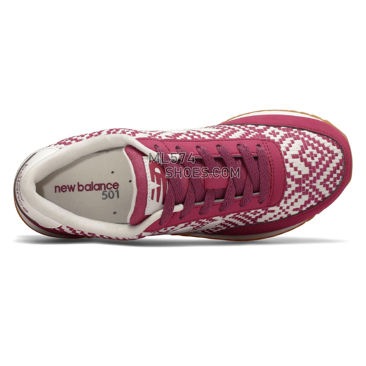 New Balance 501 Ripple Sole - Women's 501 - Classic Dragon Fruit with Sea Salt - WZ501HSS