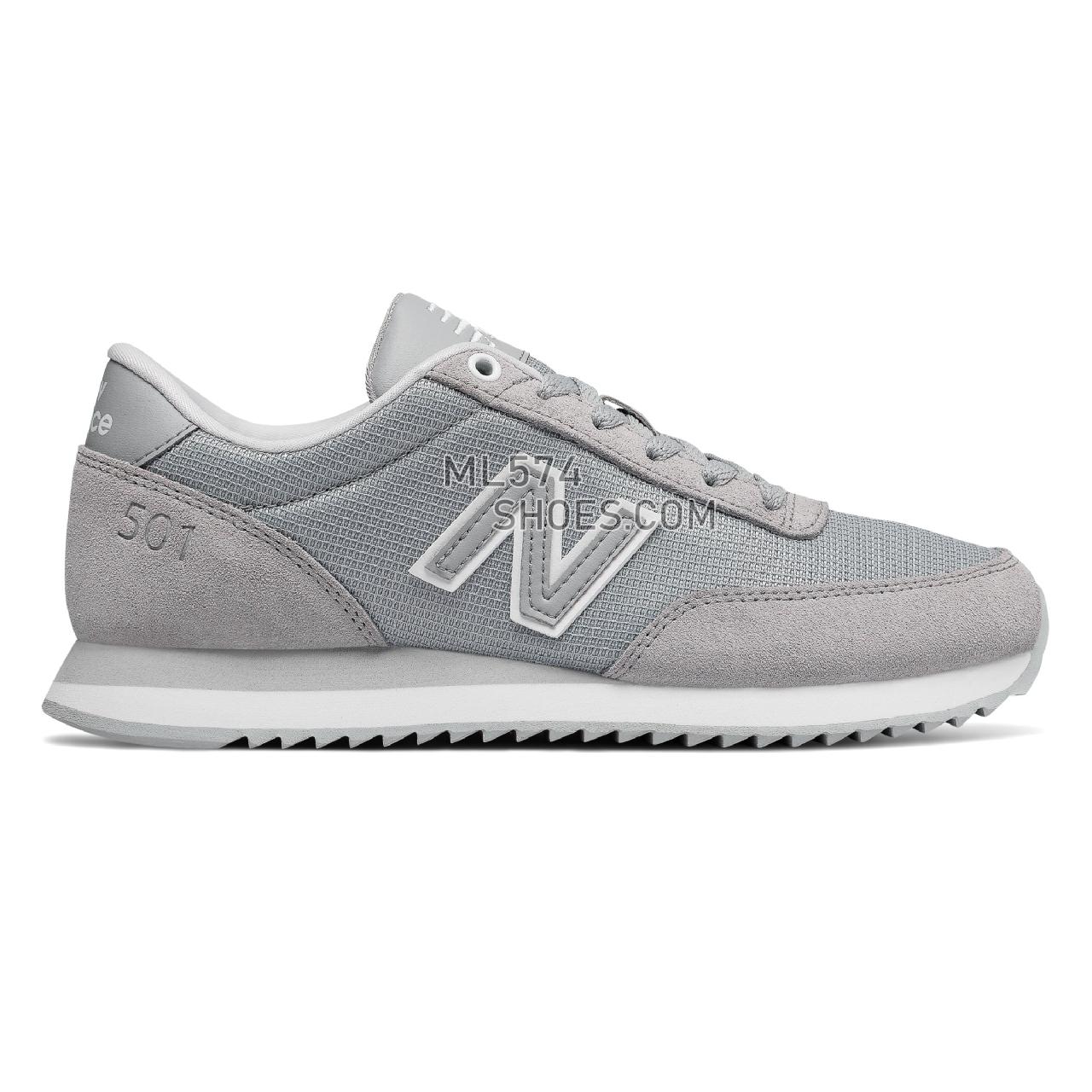 New Balance 501 Heritage - Women's 501 - Classic Silver Mink with White - WZ501PCE