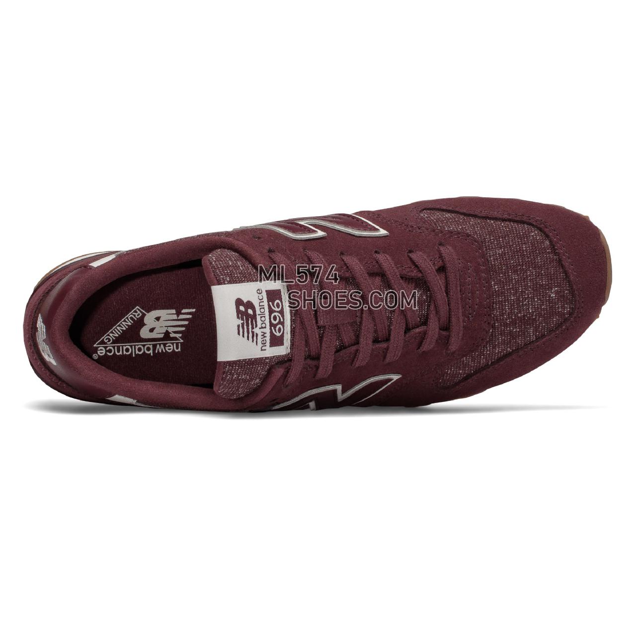 New Balance 696 - Women's 696 - Classic Burgundy with Sea Salt - WL696TA