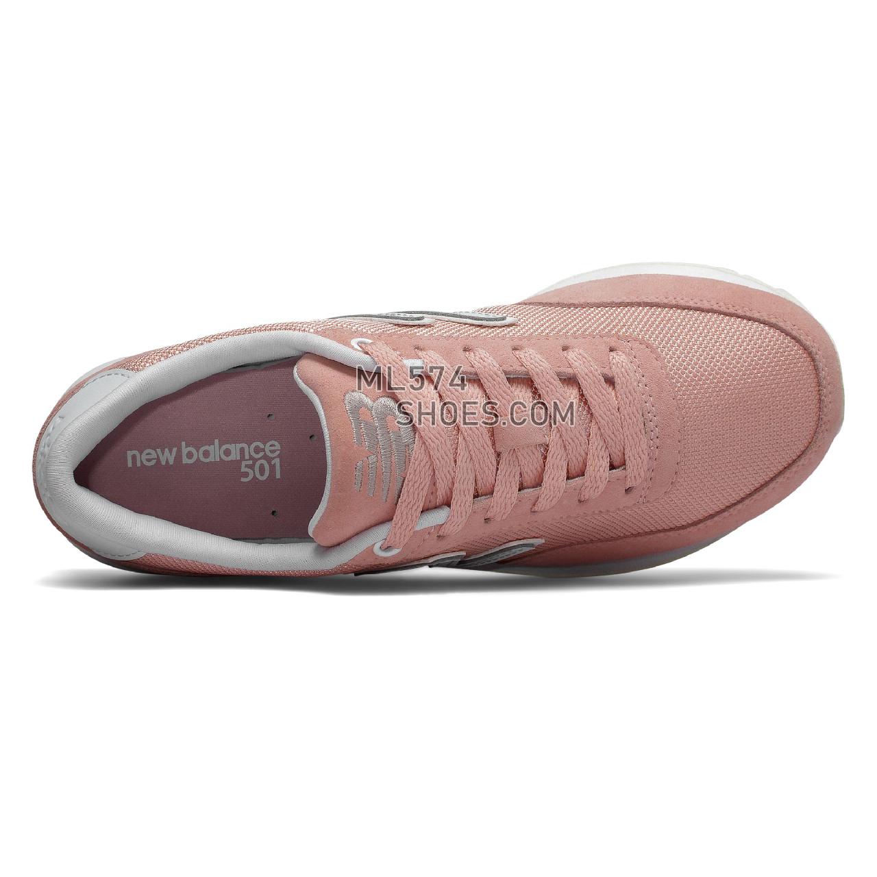 New Balance 501 Ripple Sole - Women's 501 - Classic Himalayan Pink with Arctic Fox - WZ501NRE